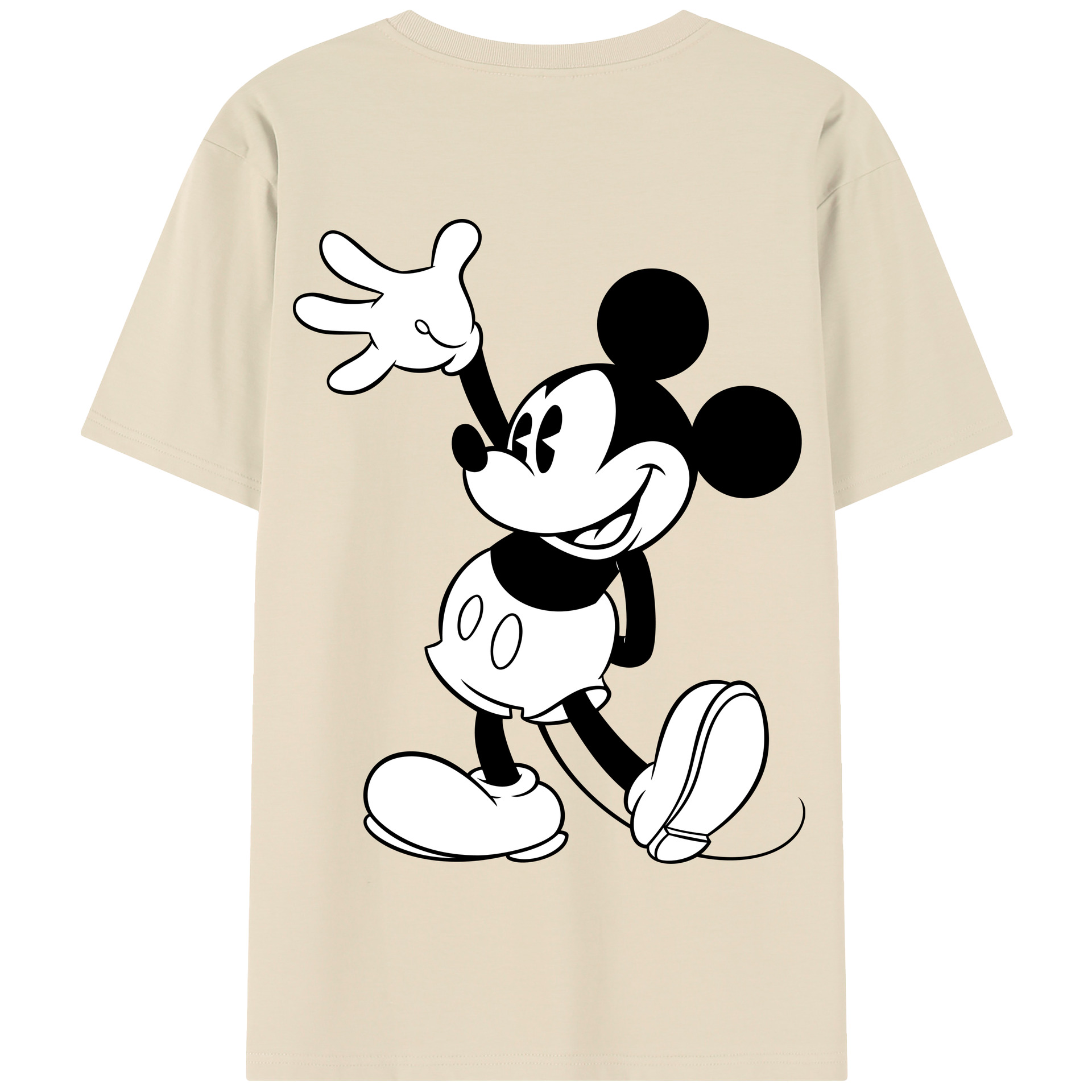 （画像用） ミッキーマウス Mickey Mouse 綿100％半袖Tシャツ（背面プリント）