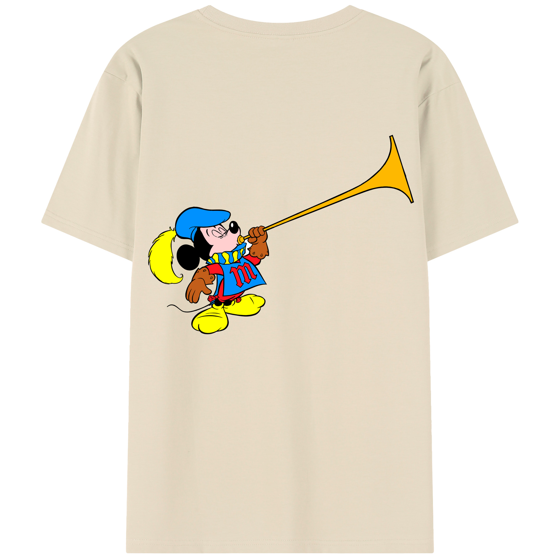 （画像用） ミッキーマウス Mickey Mouse 綿100％半袖Tシャツ（背面プリント）