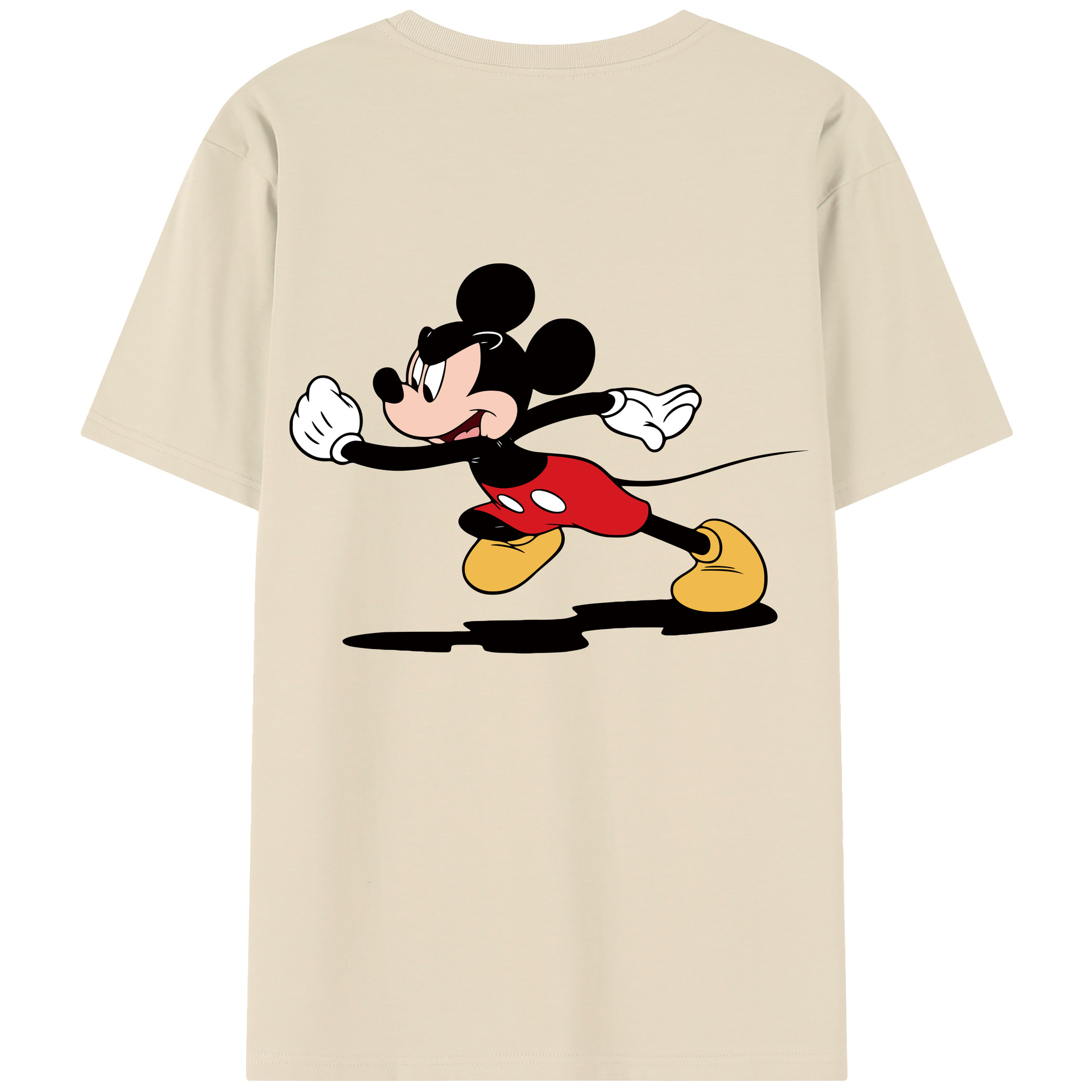 （画像用） ミッキーマウス Mickey Mouse 綿100％半袖Tシャツ（背面プリント）