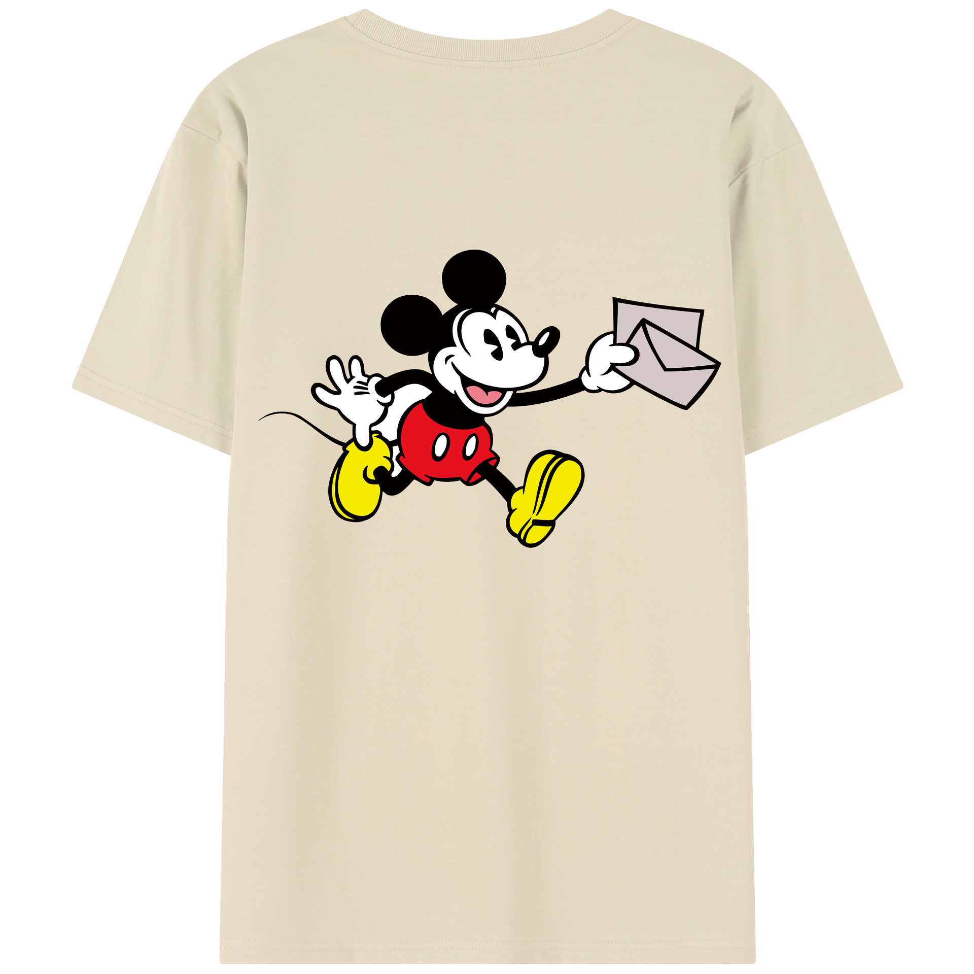 （画像用） ミッキーマウス Mickey Mouse 綿100％半袖Tシャツ（背面プリント）