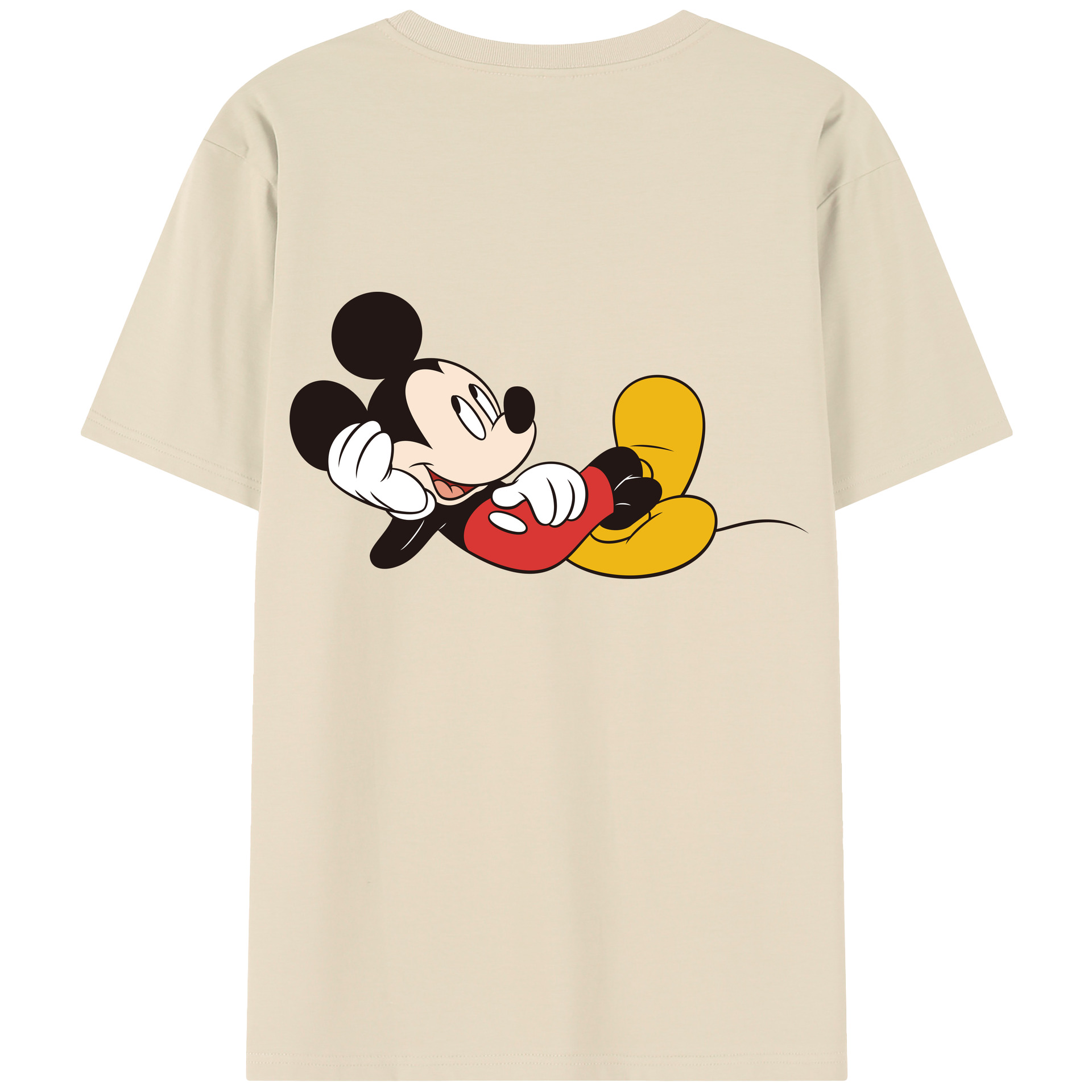 （画像用） ミッキーマウス Mickey Mouse 綿100％半袖Tシャツ（背面プリント）