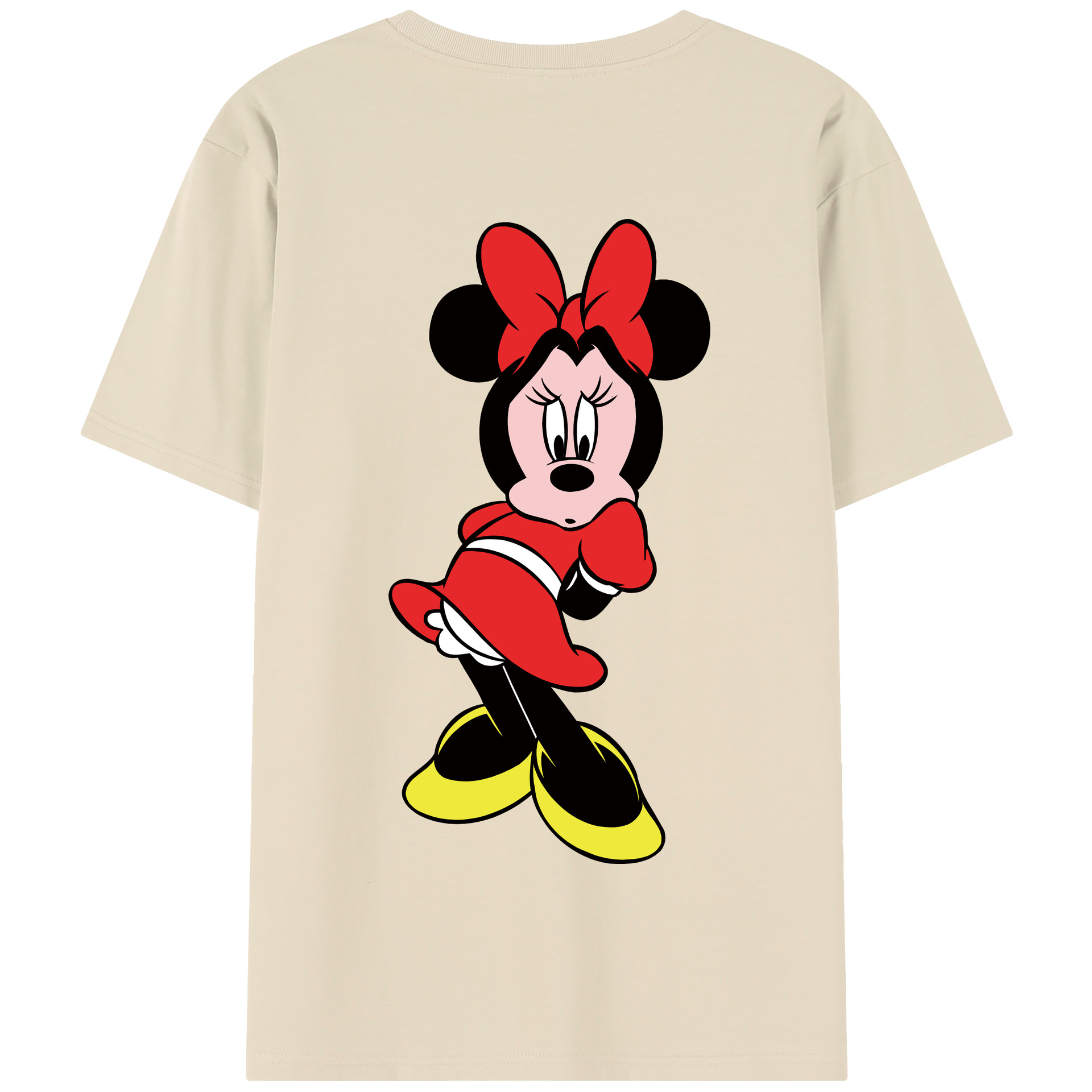 ミッキーマウス Mickey Mouse 綿100％半袖Tシャツ（背面プリント）