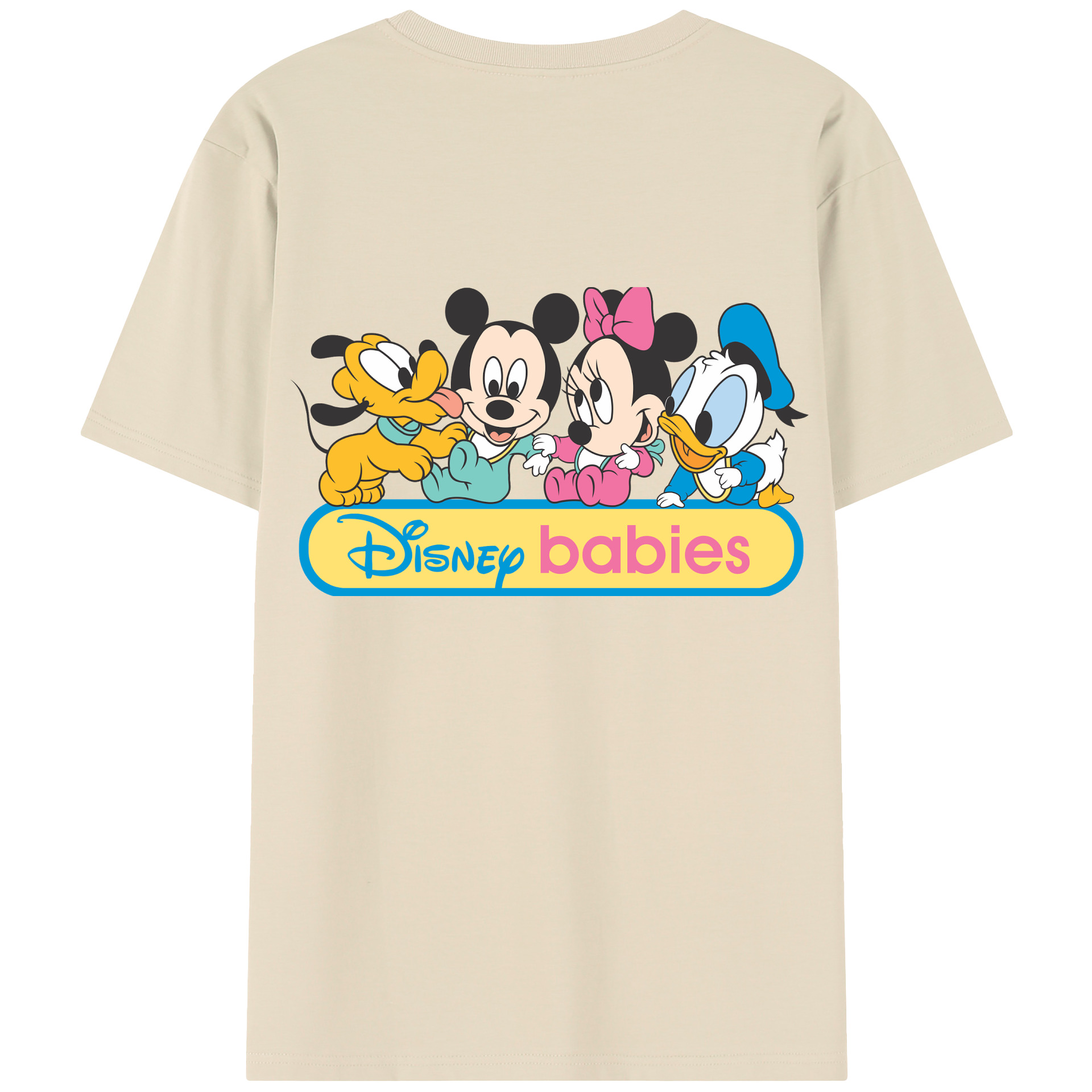 （画像用） ミッキーマウス Mickey Mouse 綿100％半袖Tシャツ（背面プリント）