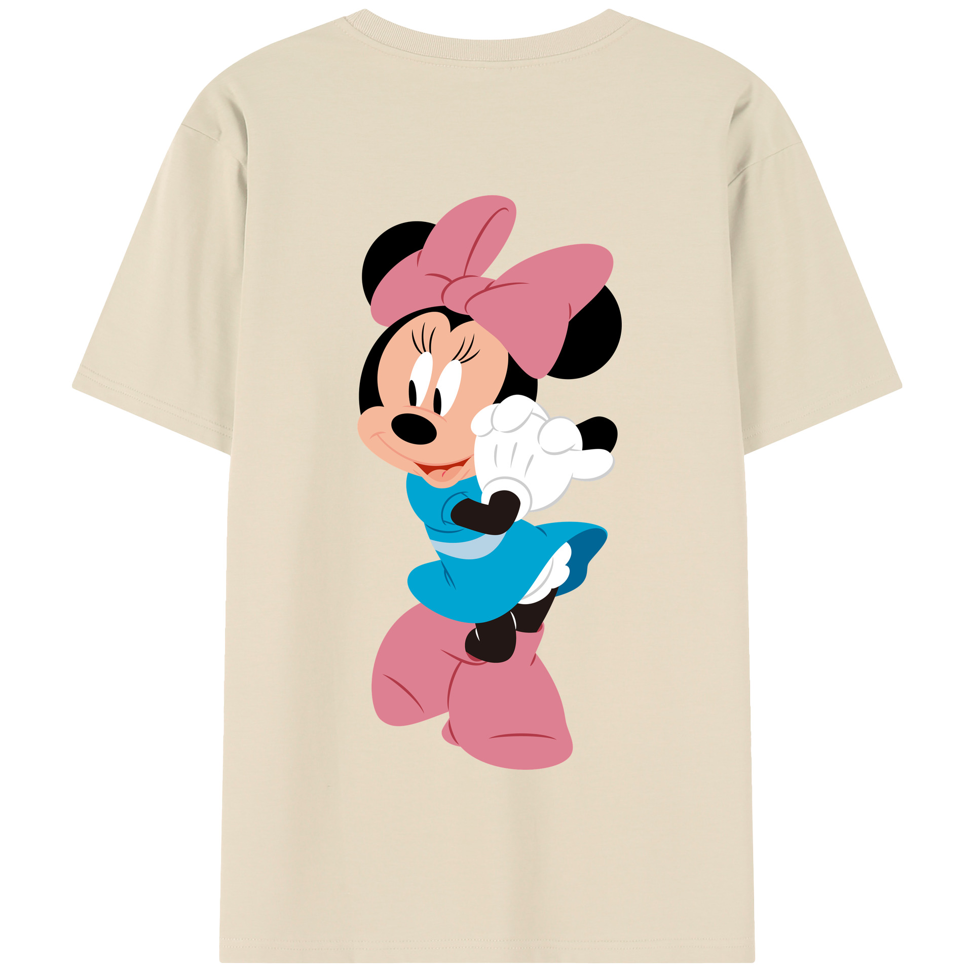 （画像用） ミッキーマウス Mickey Mouse 綿100％半袖Tシャツ（背面プリント）