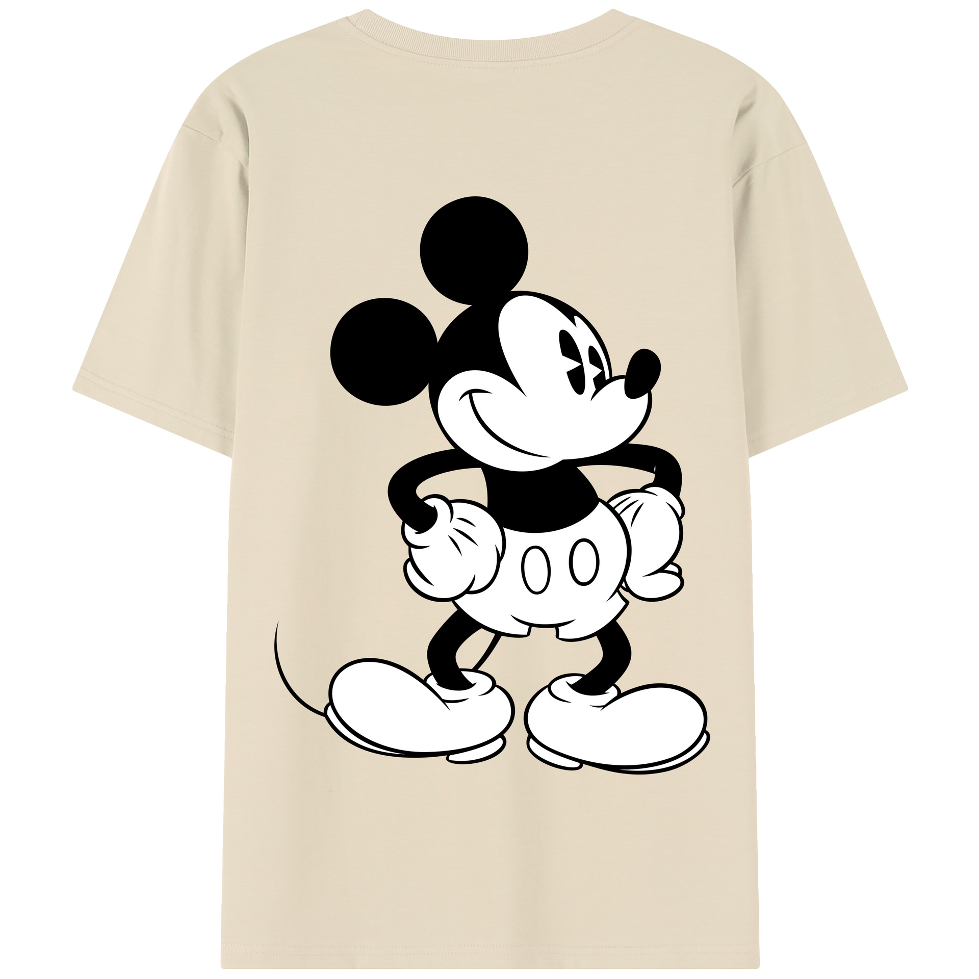 （画像用） ミッキーマウス Mickey Mouse 綿100％半袖Tシャツ（背面プリント）