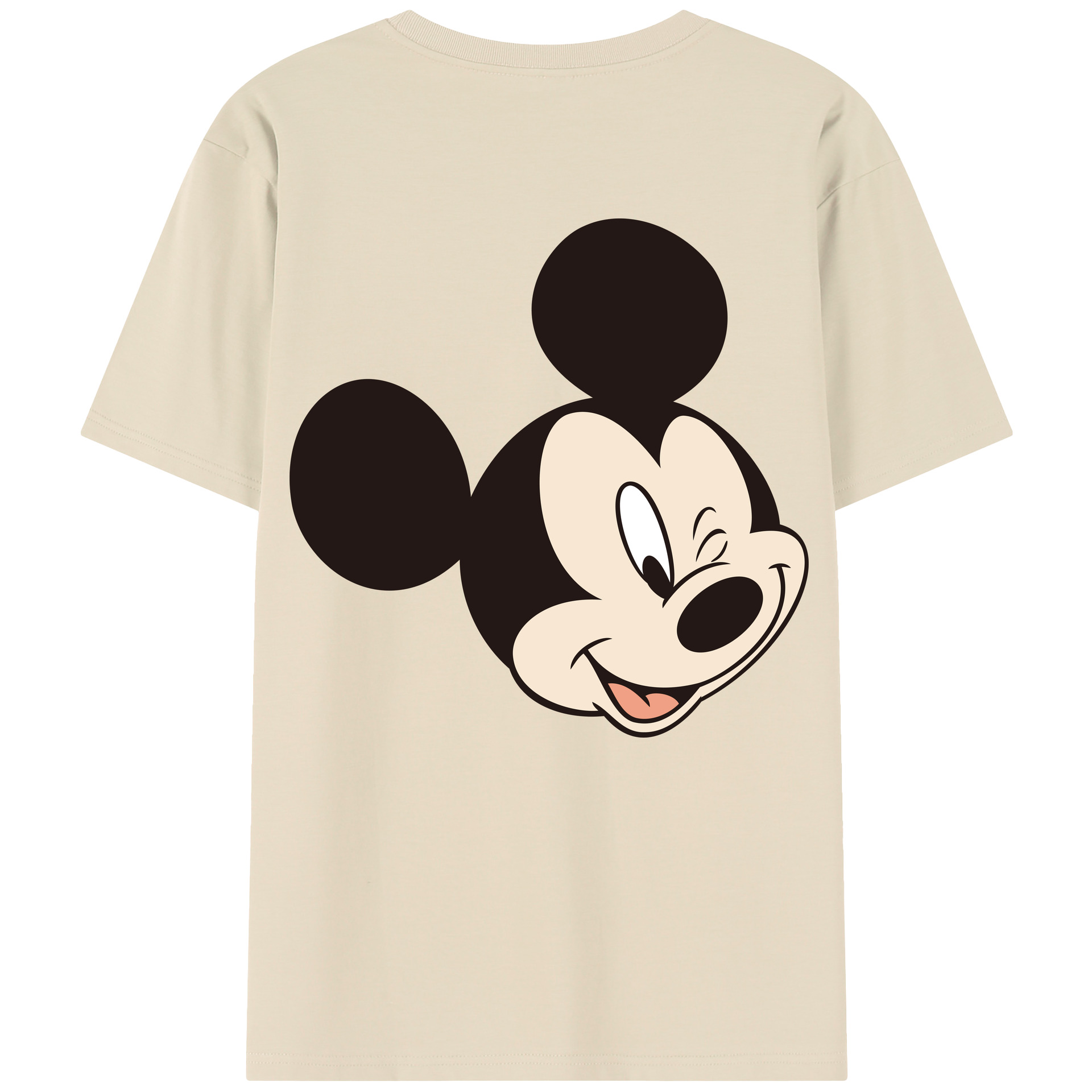 （画像用） ミッキーマウス Mickey Mouse 綿100％半袖Tシャツ（背面プリント）