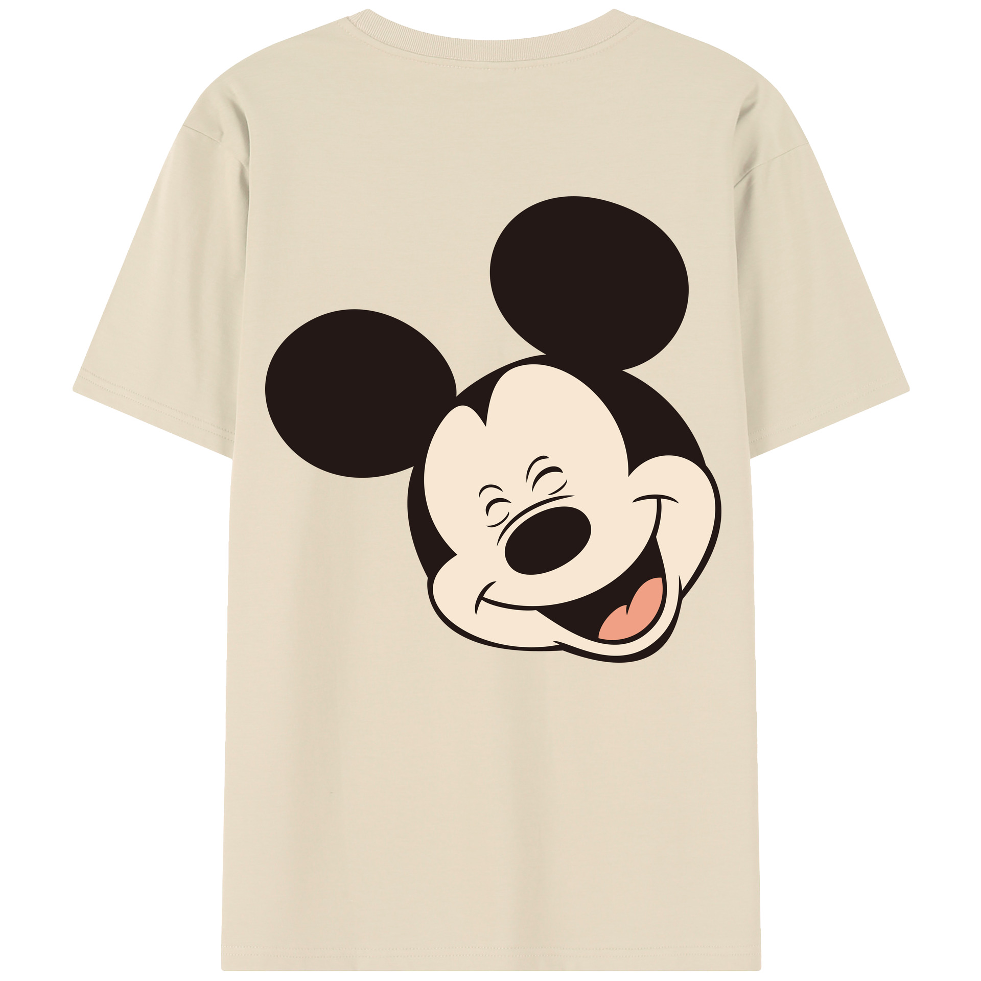 （画像用） ミッキーマウス Mickey Mouse 綿100％半袖Tシャツ（背面プリント）