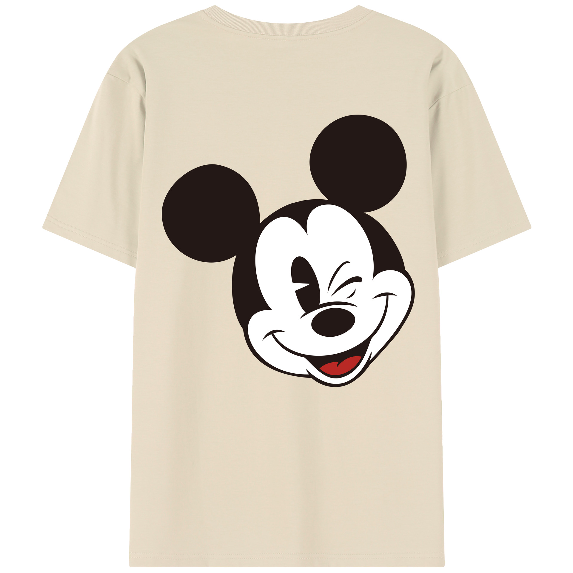 （画像用） ミッキーマウス Mickey Mouse 綿100％半袖Tシャツ（背面プリント）