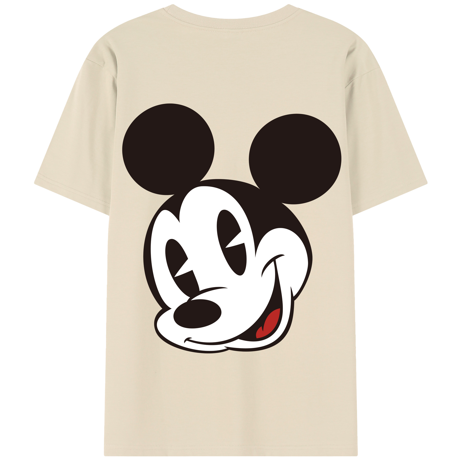 （画像用） ミッキーマウス Mickey Mouse 綿100％半袖Tシャツ（背面プリント）