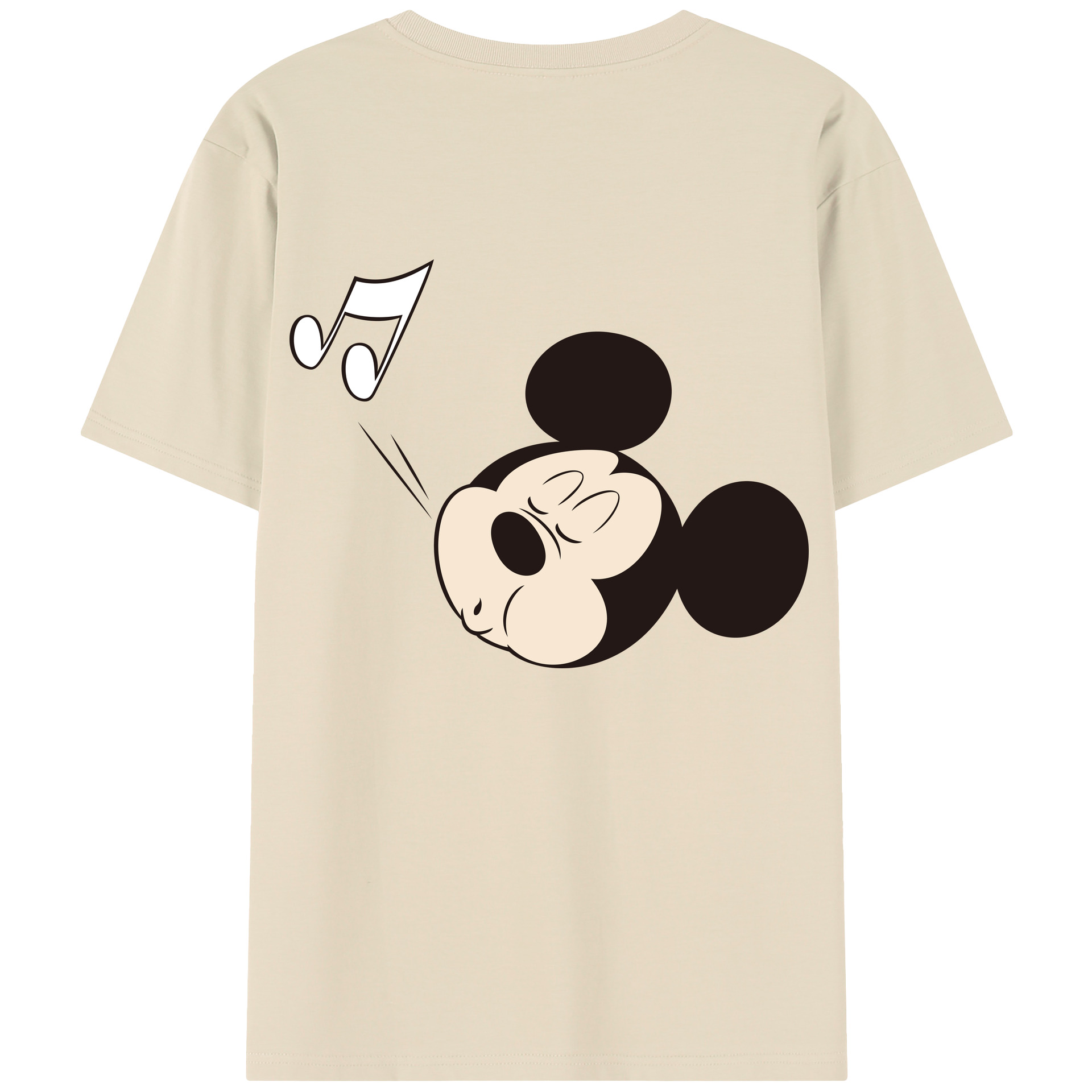 （画像用） ミッキーマウス Mickey Mouse 綿100％半袖Tシャツ（背面プリント）