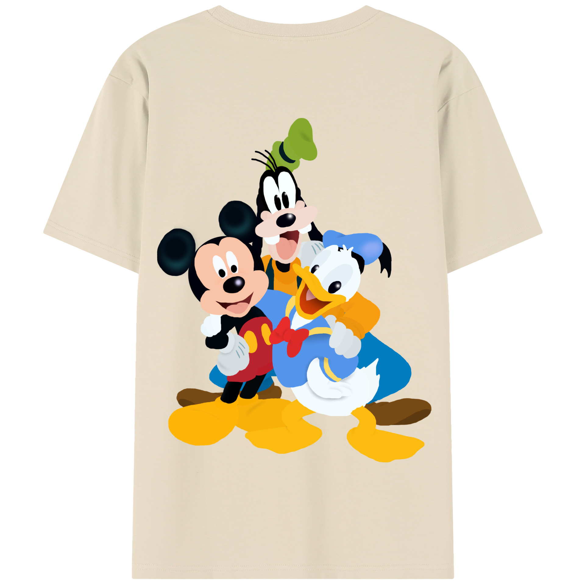 （画像用） ミッキーマウス Mickey Mouse 綿100％半袖Tシャツ（背面プリント）