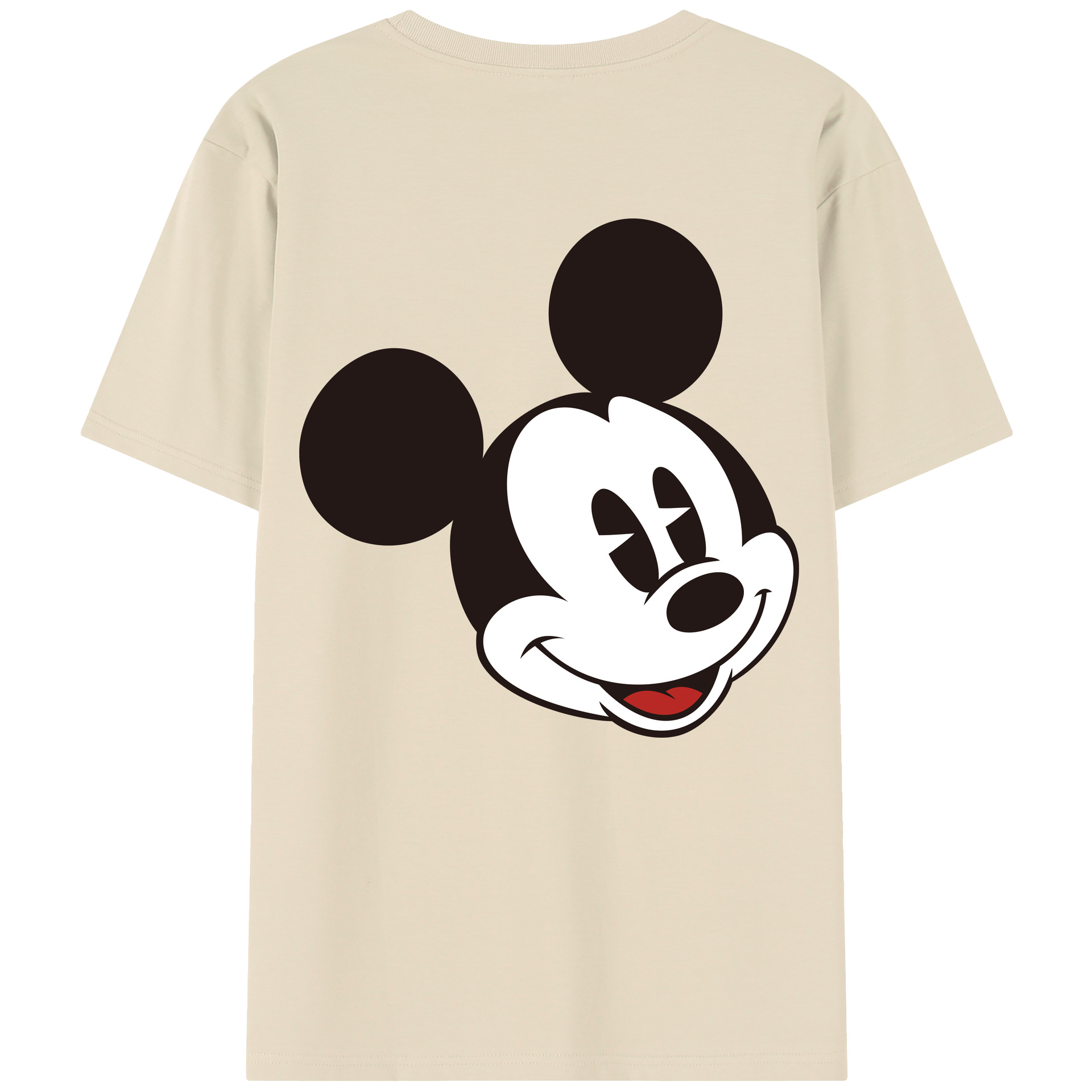 （画像用） ミッキーマウス Mickey Mouse 綿100％半袖Tシャツ（背面プリント）