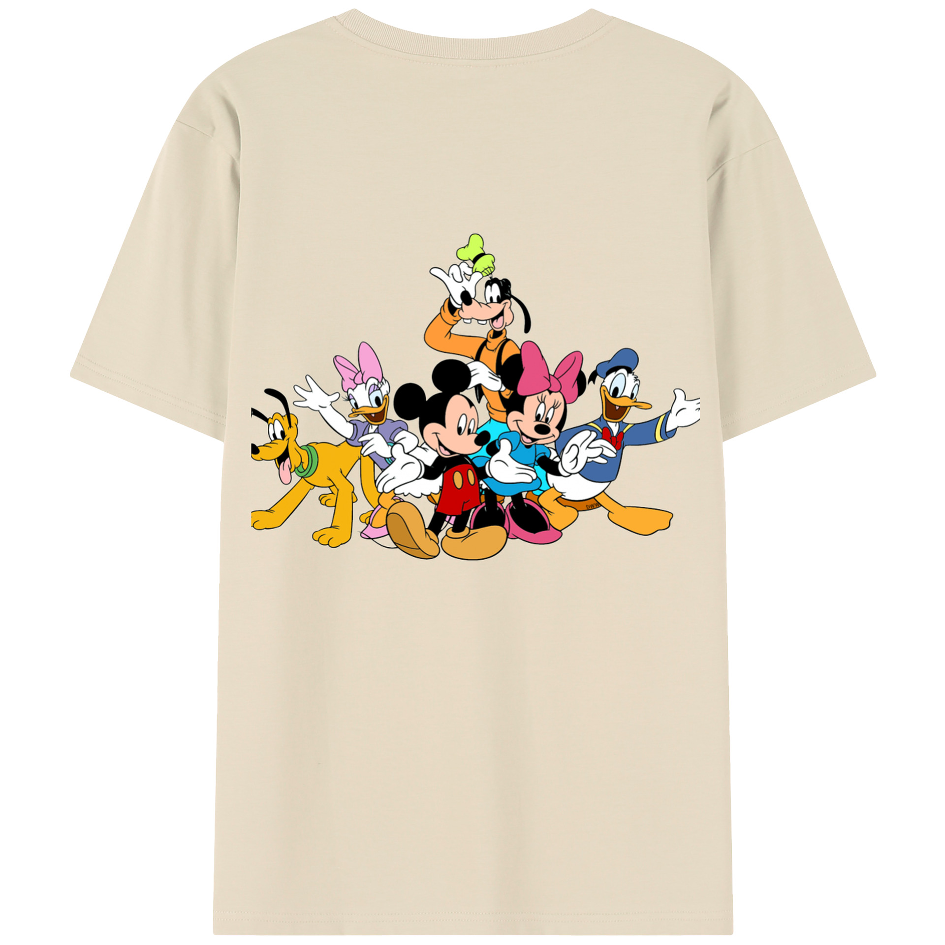 （画像用） ミッキーマウス Mickey Mouse 綿100％半袖Tシャツ（背面プリント）