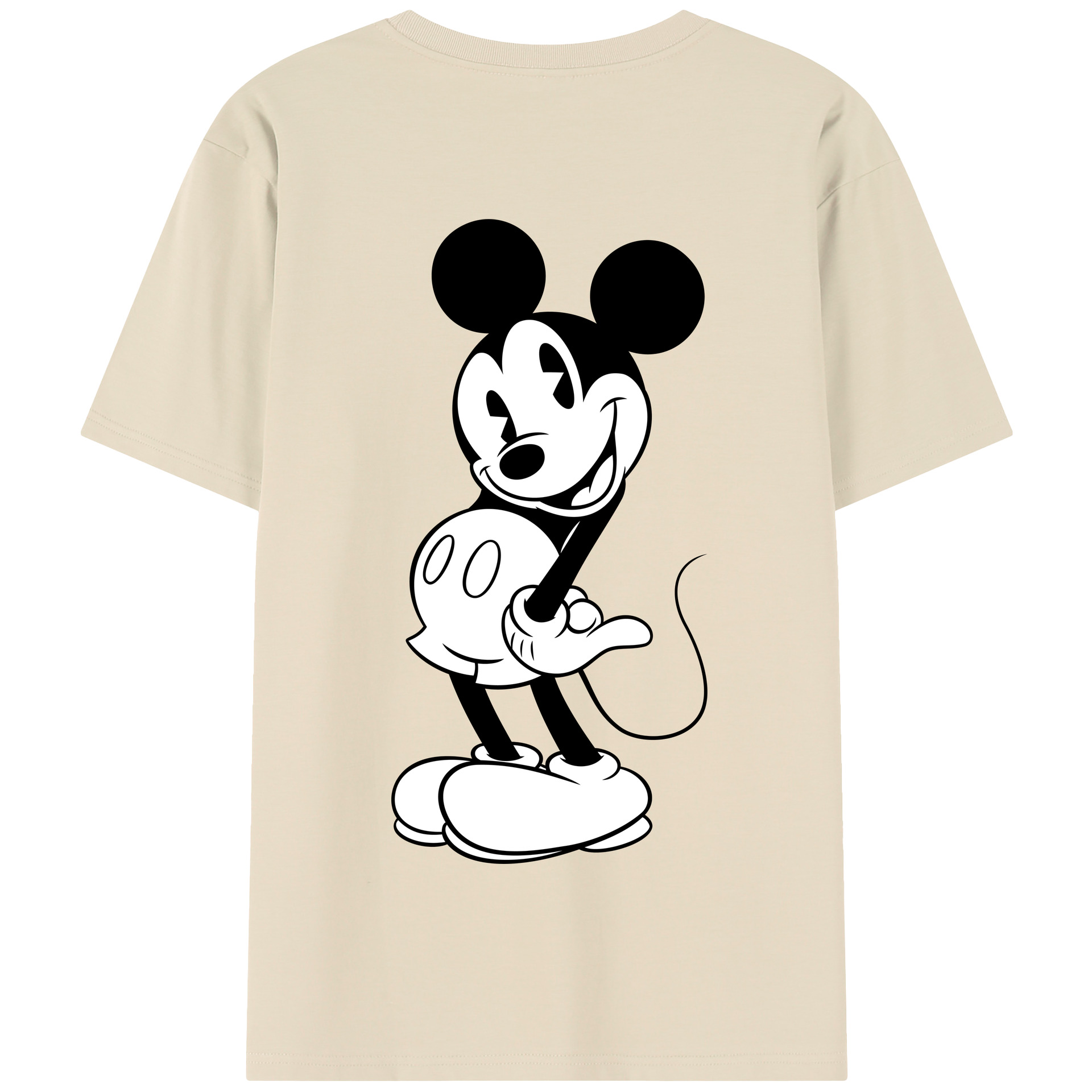 （画像用） ミッキーマウス Mickey Mouse 綿100％半袖Tシャツ（背面プリント）