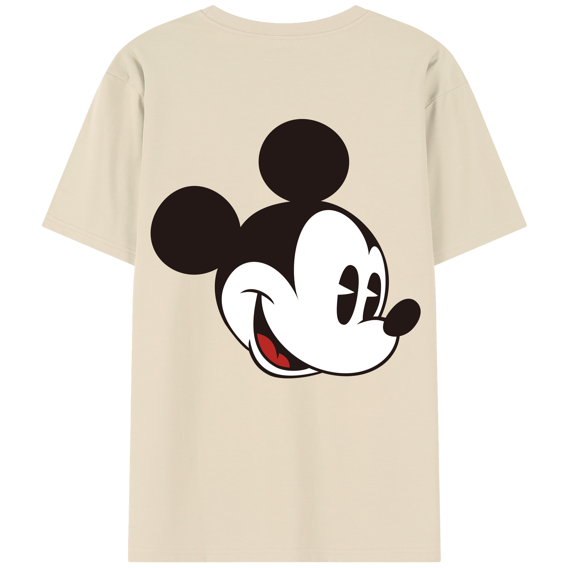 （画像用） ミッキーマウス Mickey Mouse 綿100％半袖Tシャツ（背面プリント）