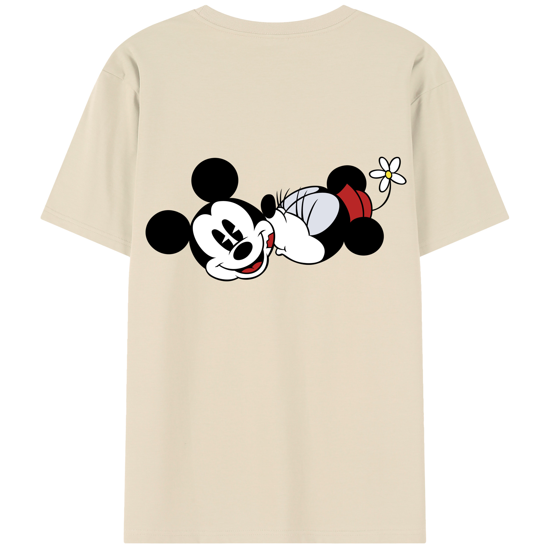 （画像用） ミッキーマウス Mickey Mouse 綿100％半袖Tシャツ（背面プリント）