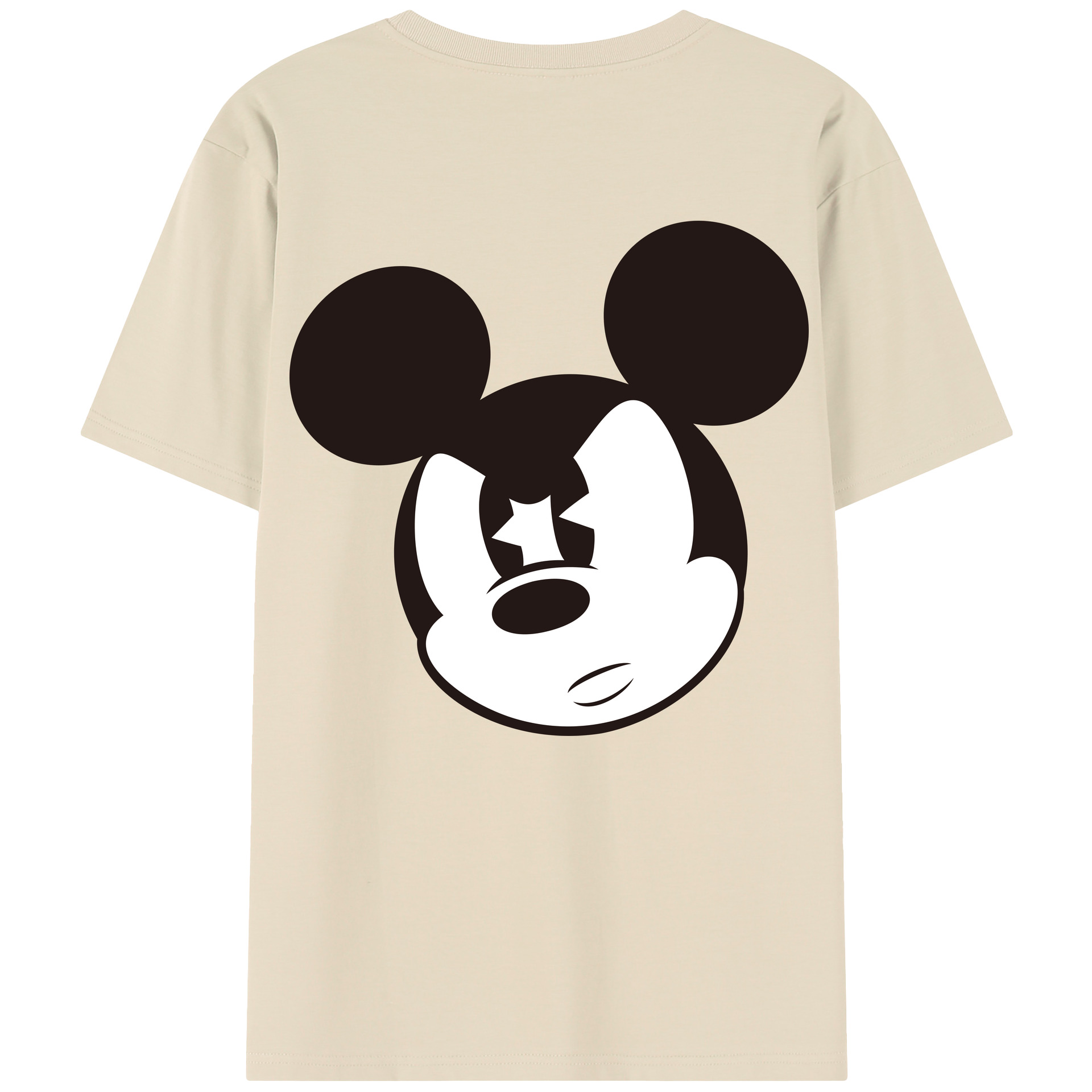 （画像用） ミッキーマウス Mickey Mouse 綿100％半袖Tシャツ（背面プリント）