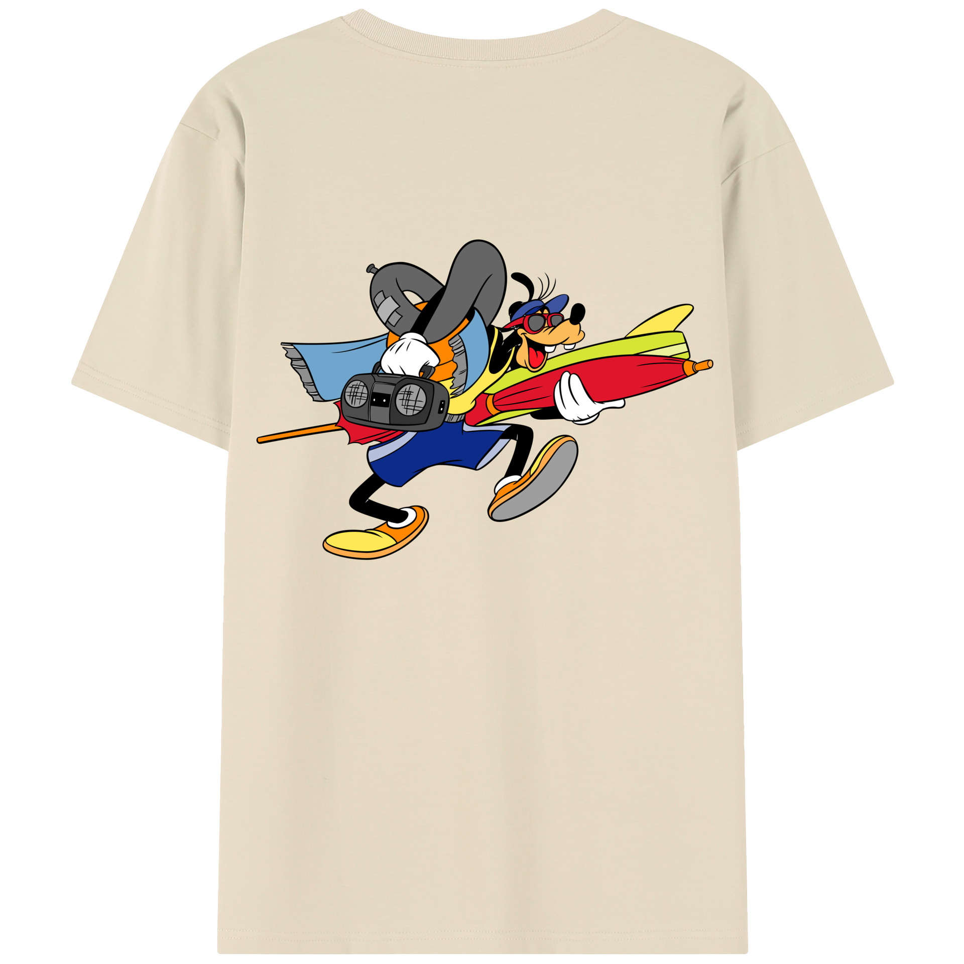 （画像用） ミッキーマウス Mickey Mouse 綿100％半袖Tシャツ（背面プリント）