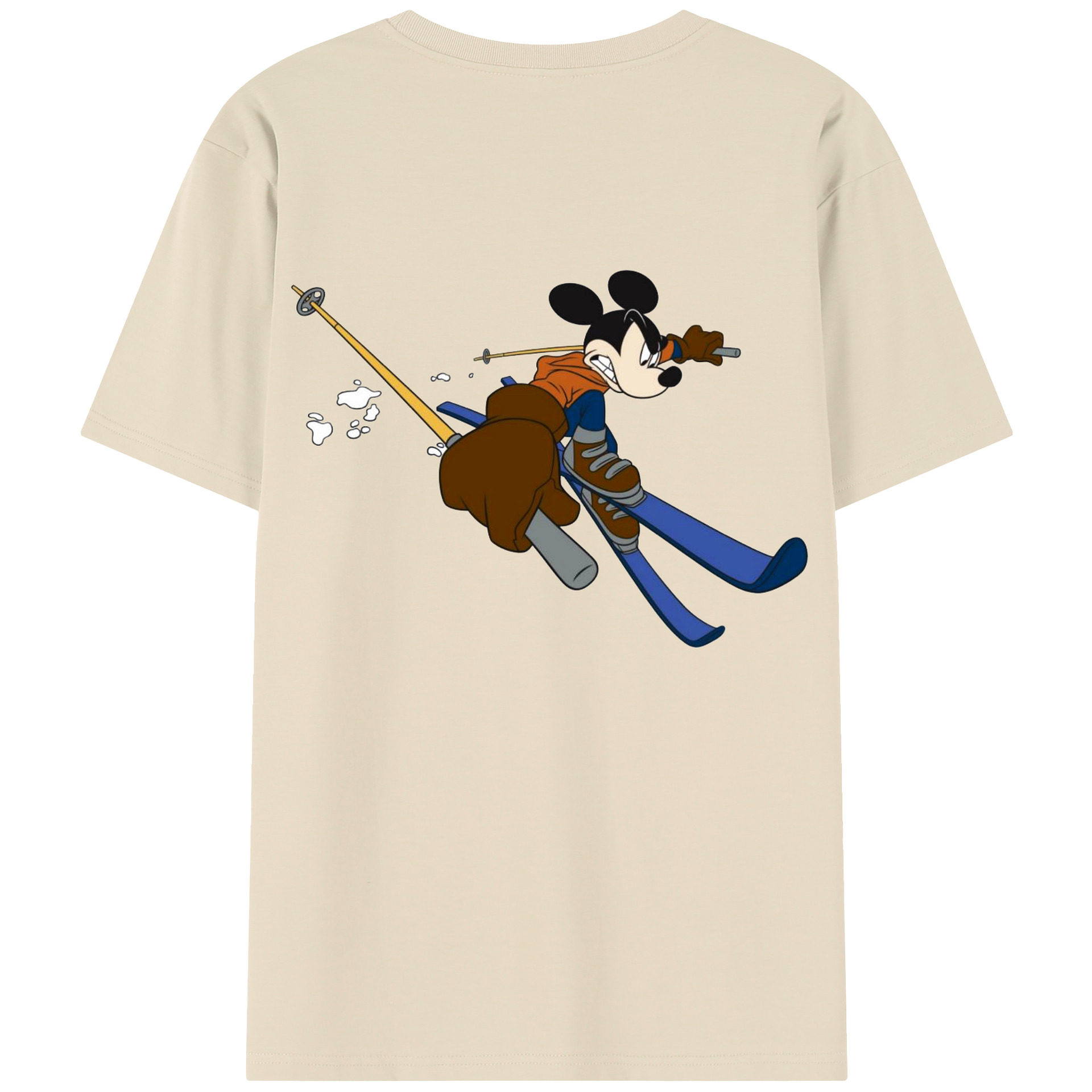（画像用） ミッキーマウス Mickey Mouse 綿100％半袖Tシャツ（背面プリント）