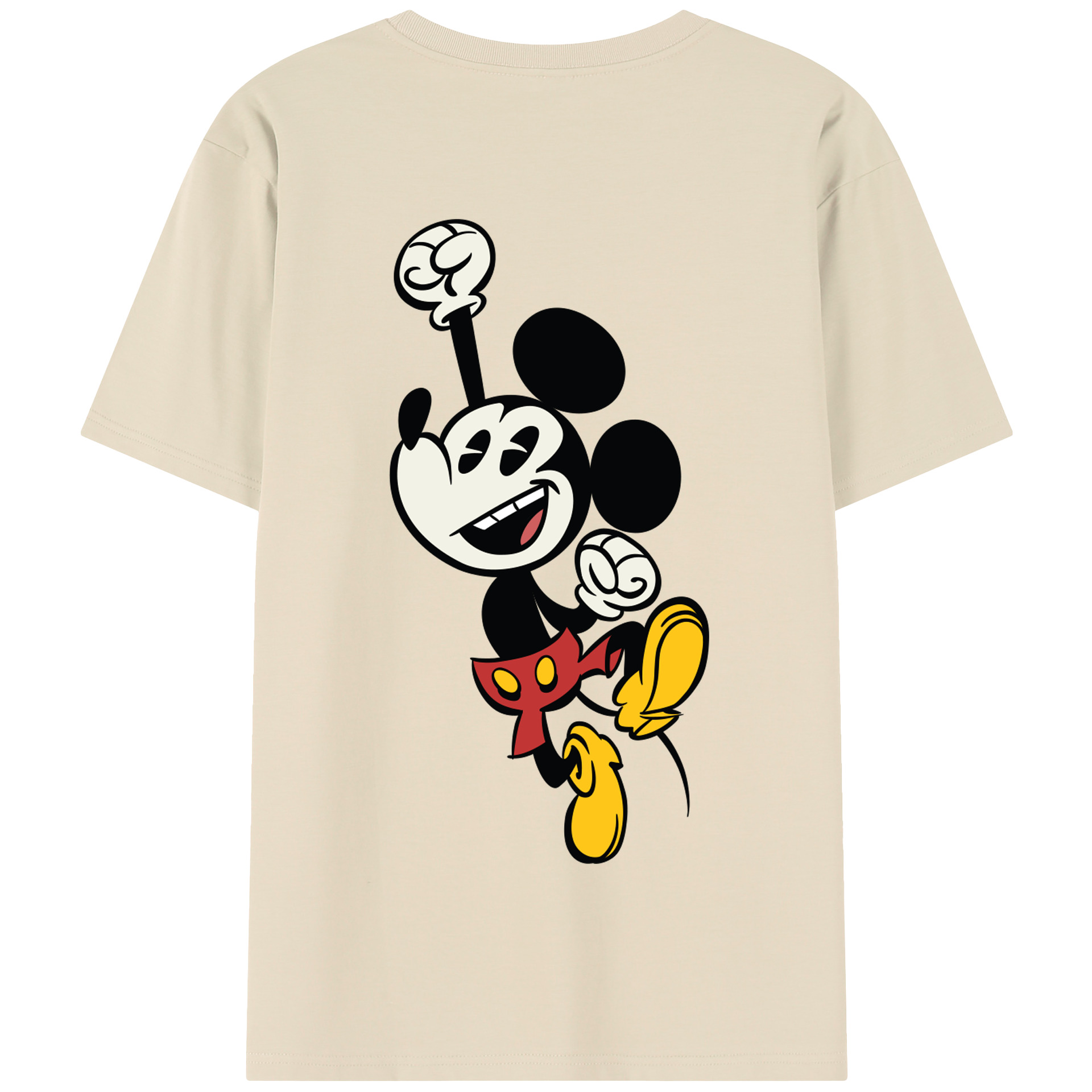 （画像用） ミッキーマウス Mickey Mouse 綿100％半袖Tシャツ（背面プリント）