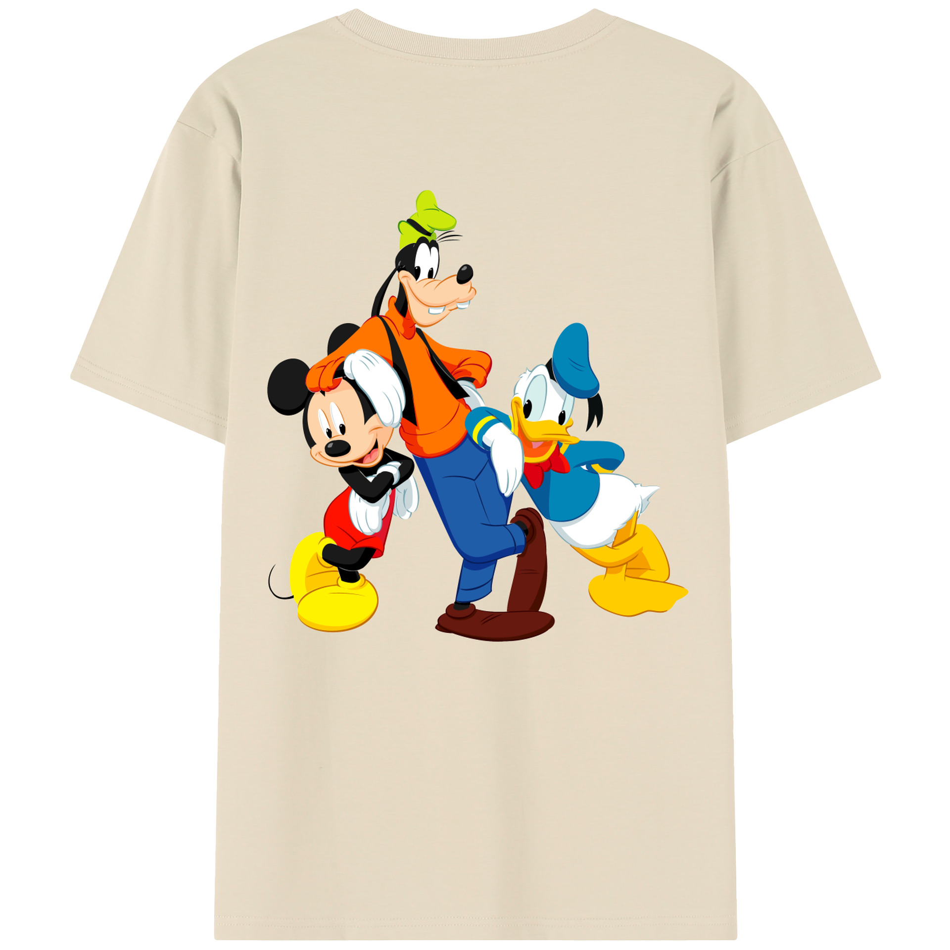 （画像用） ミッキーマウス Mickey Mouse 綿100％半袖Tシャツ（背面プリント）