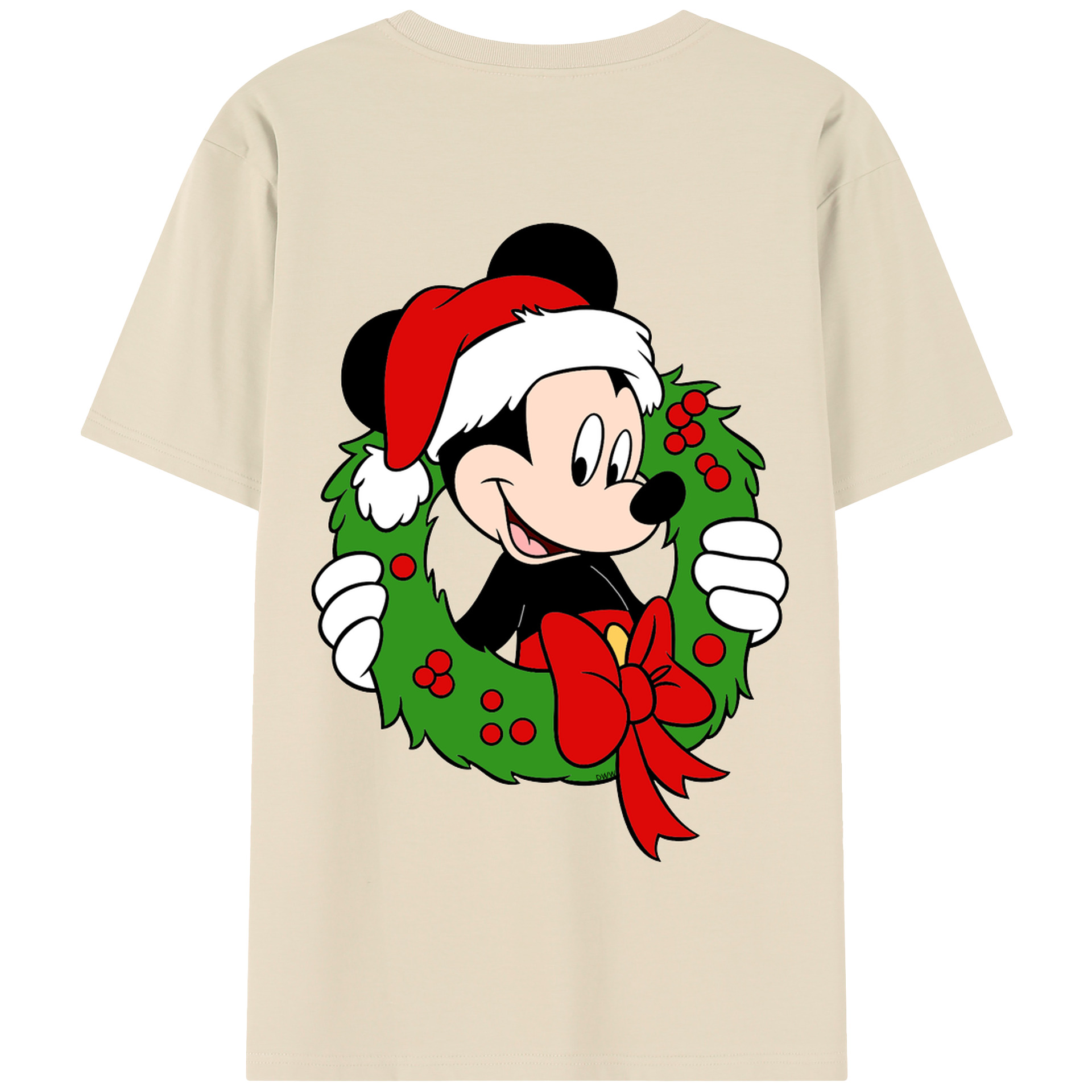 （画像用） ミッキーマウス Mickey Mouse 綿100％半袖Tシャツ（背面プリント）
