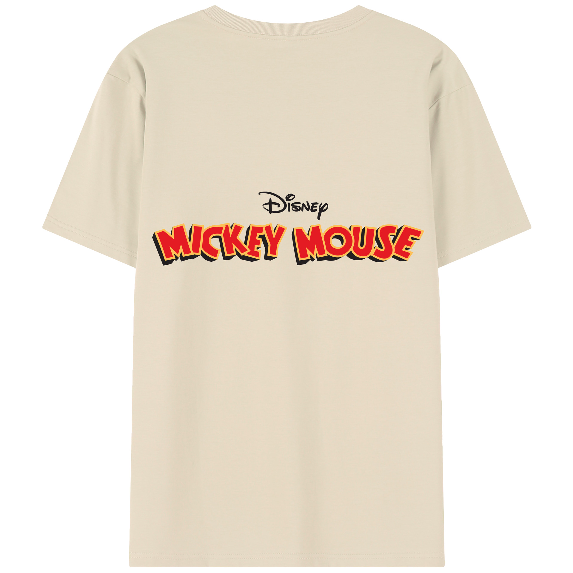 （画像用） ミッキーマウス Mickey Mouse 綿100％半袖Tシャツ（背面プリント）