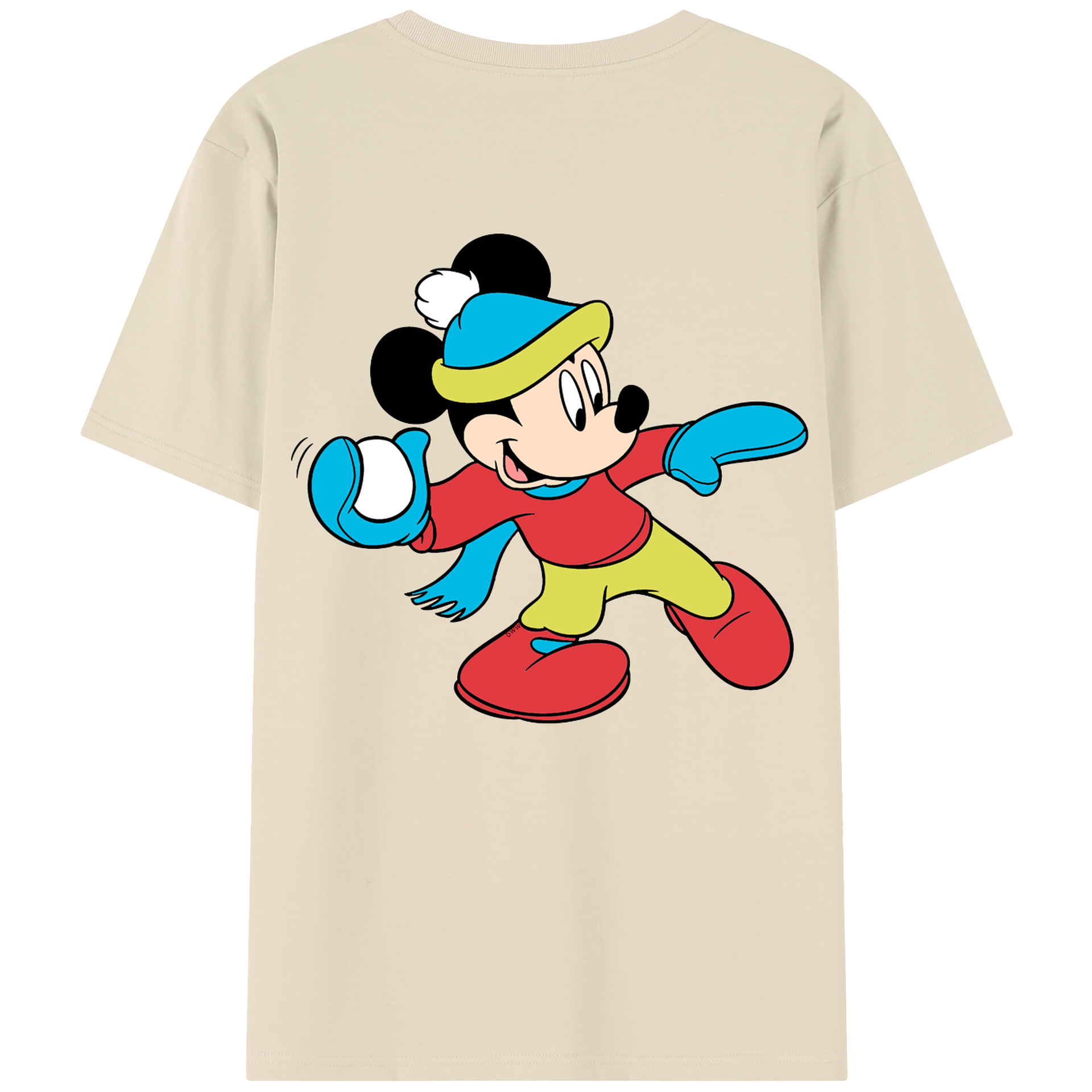 （画像用） ミッキーマウス Mickey Mouse 綿100％半袖Tシャツ（背面プリント）