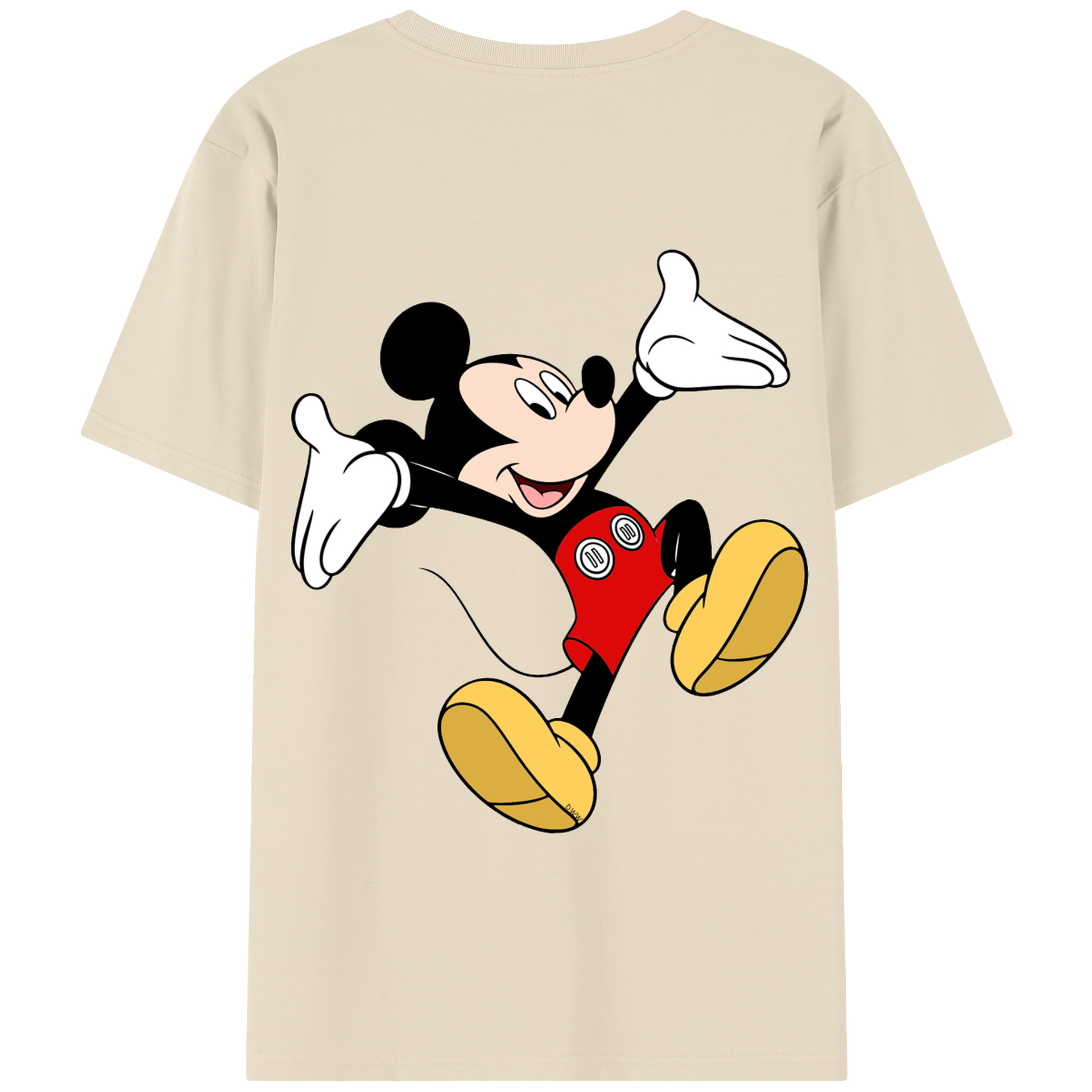 （画像用） ミッキーマウス Mickey Mouse 綿100％半袖Tシャツ（背面プリント）