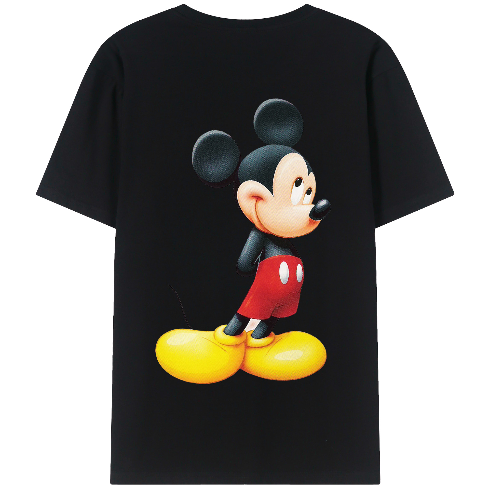 （画像用） ミッキーマウス Mickey Mouse 綿100％半袖Tシャツ（背面プリント）