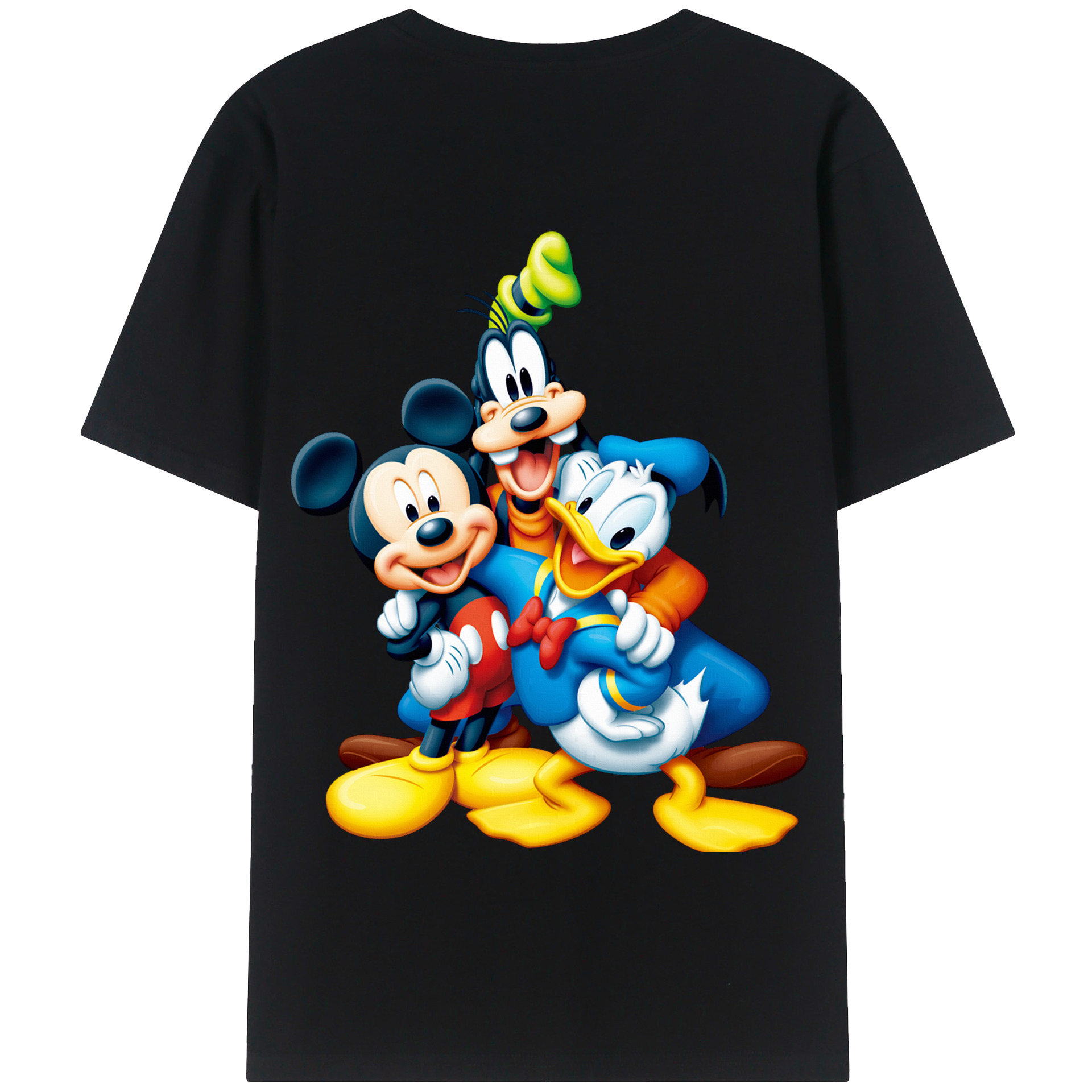 （画像用） ミッキーマウス Mickey Mouse 綿100％半袖Tシャツ（背面プリント）