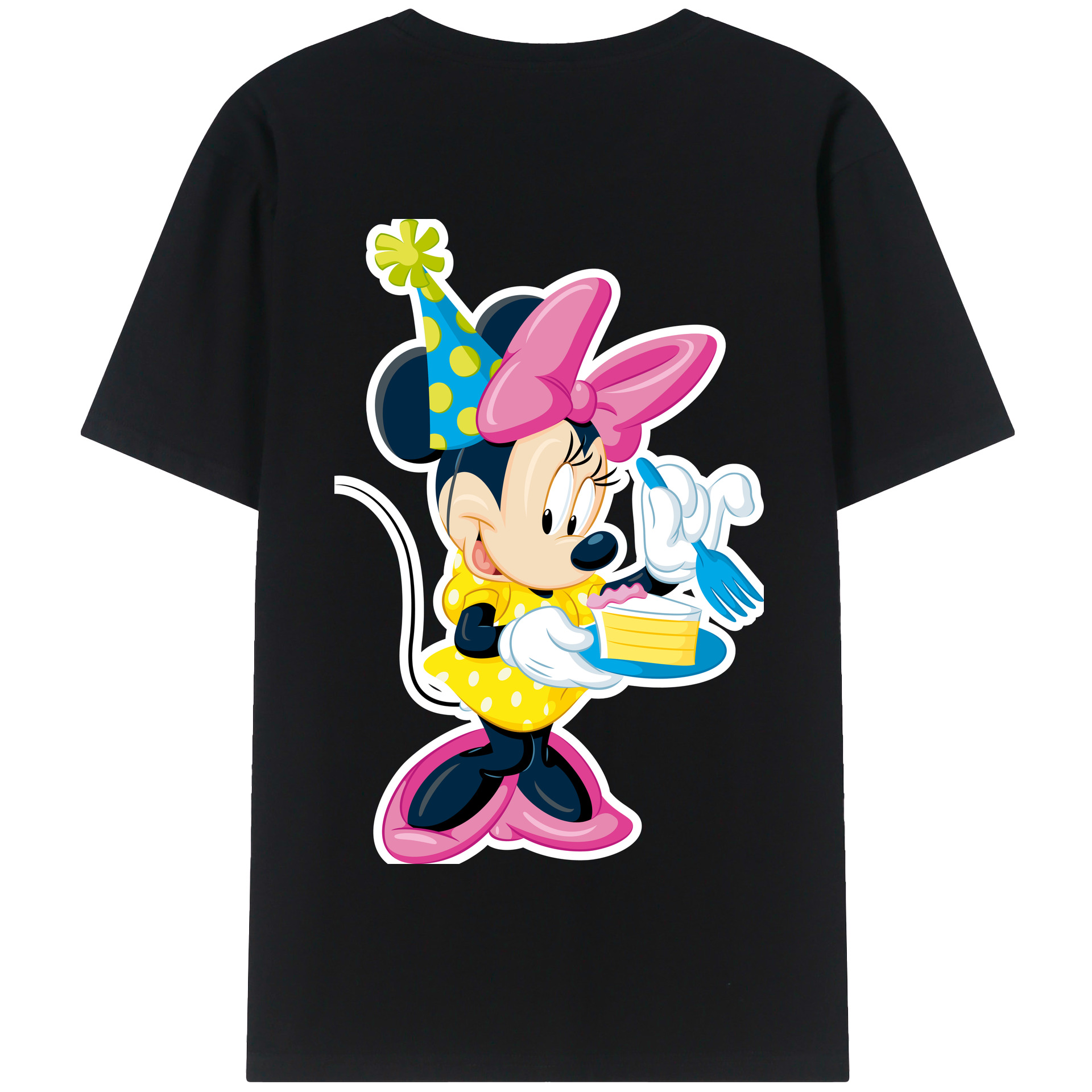 （画像用） ミッキーマウス Mickey Mouse 綿100％半袖Tシャツ（背面プリント）