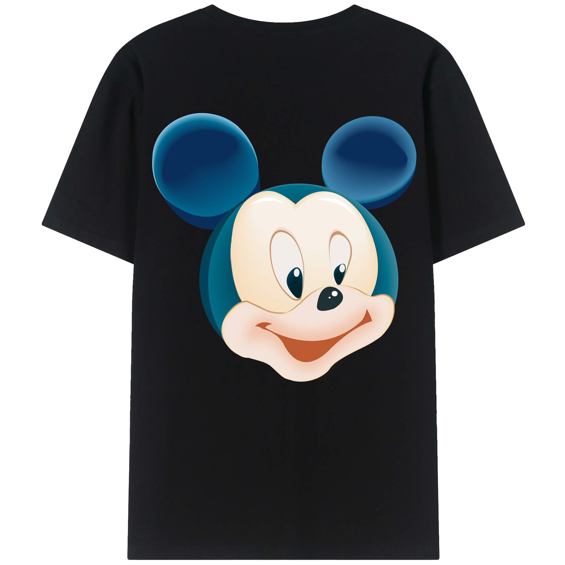 （画像用） ミッキーマウス Mickey Mouse 綿100％半袖Tシャツ（背面プリント）