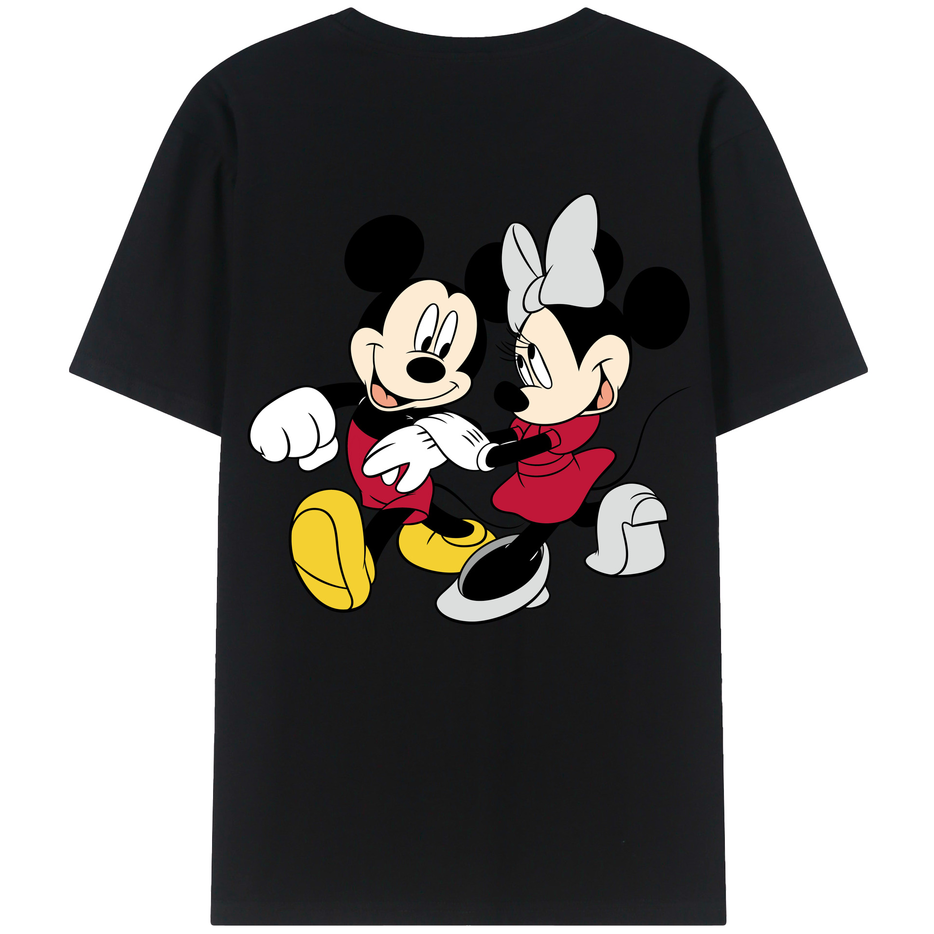 （画像用） ミッキーマウス Mickey Mouse 綿100％半袖Tシャツ（背面プリント）