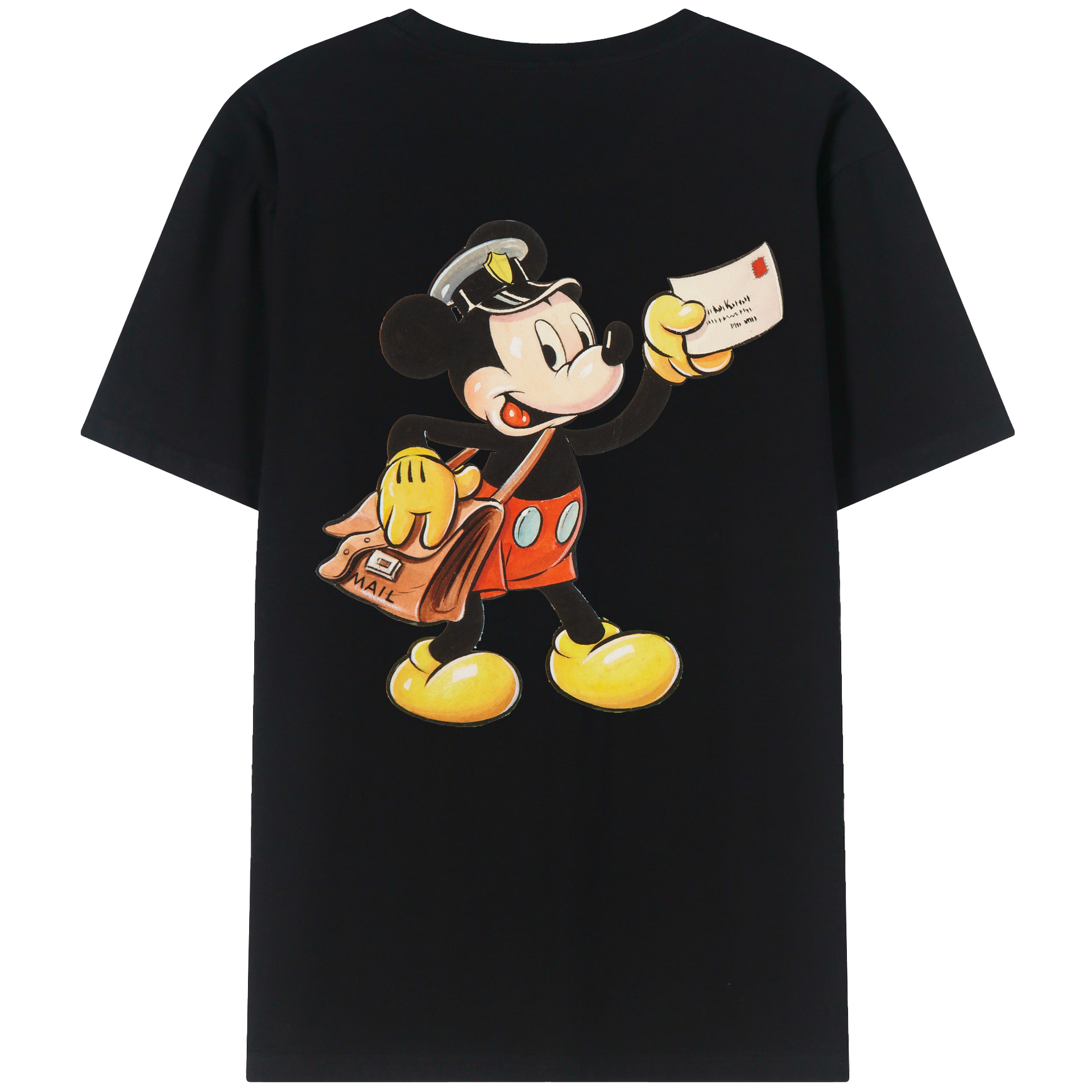 （画像用） ミッキーマウス Mickey Mouse 綿100％半袖Tシャツ（背面プリント）