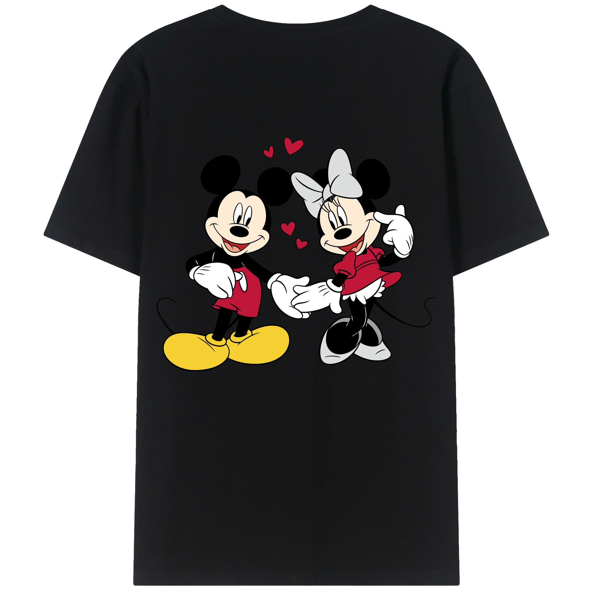 （画像用） ミッキーマウス Mickey Mouse 綿100％半袖Tシャツ（背面プリント）