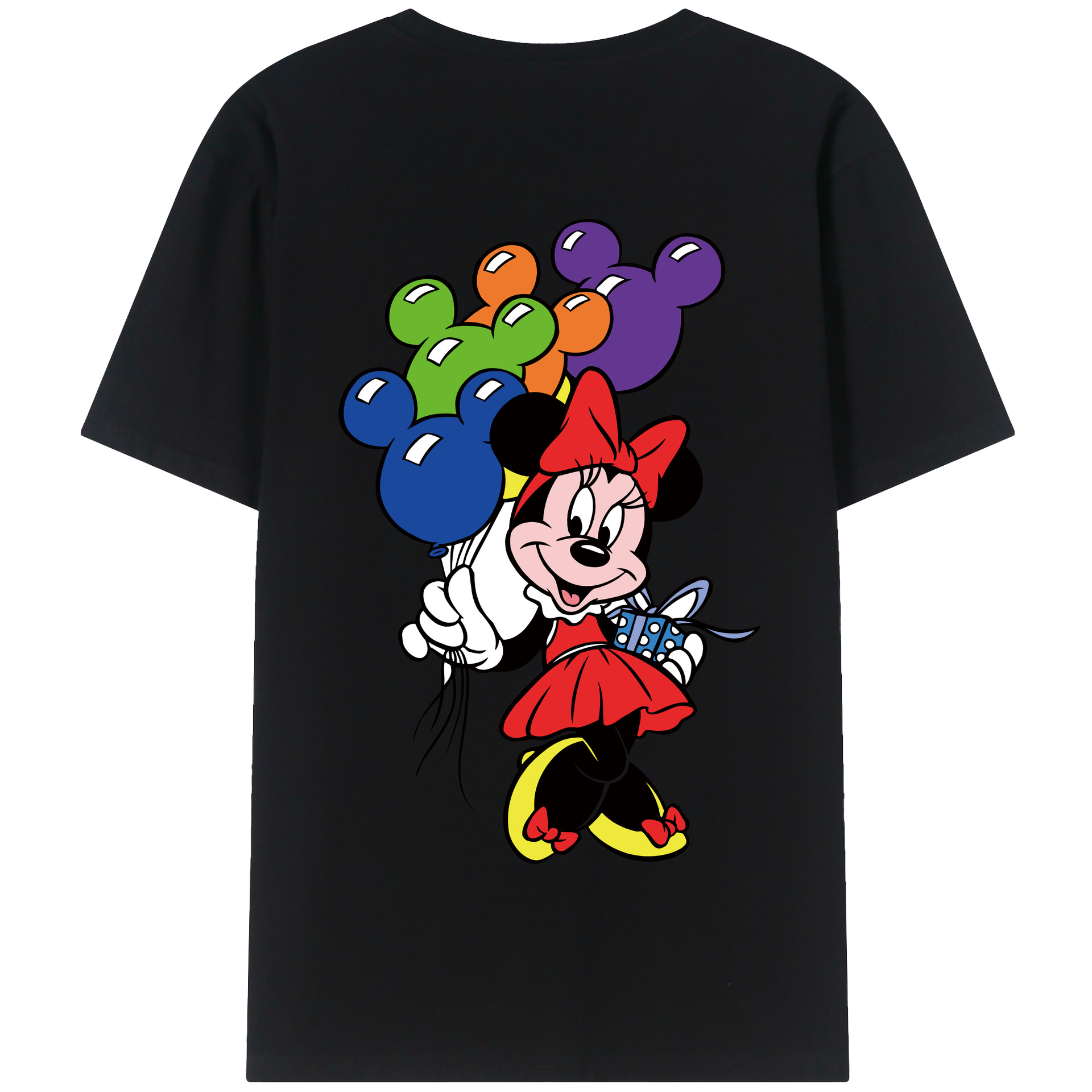 （画像用） ミッキーマウス Mickey Mouse 綿100％半袖Tシャツ（背面プリント）