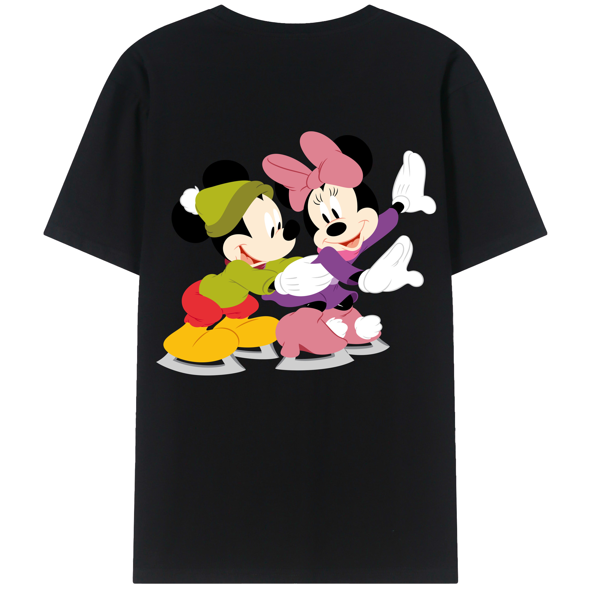 （画像用） ミッキーマウス Mickey Mouse 綿100％半袖Tシャツ（背面プリント）