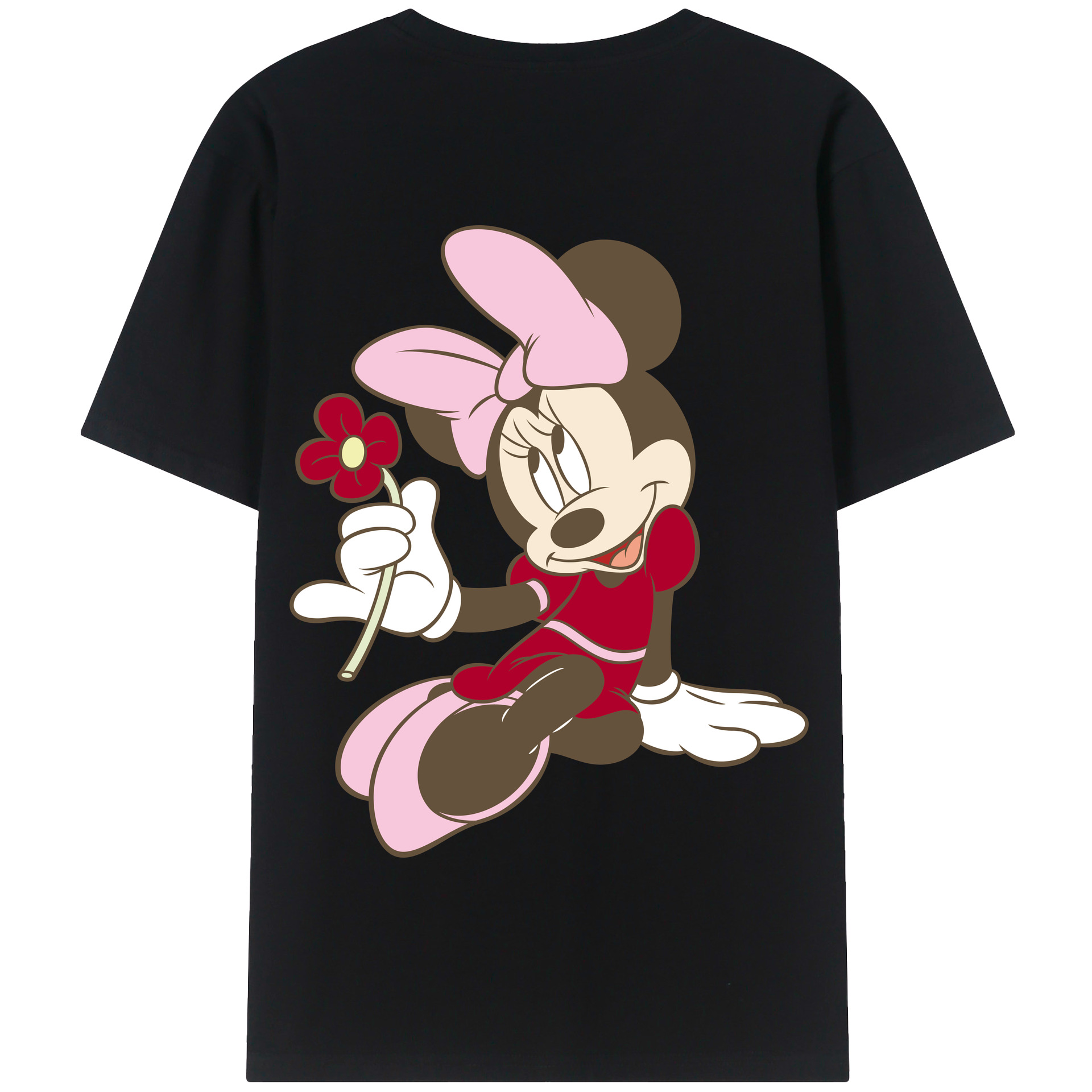 （画像用） ミッキーマウス Mickey Mouse 綿100％半袖Tシャツ（背面プリント）