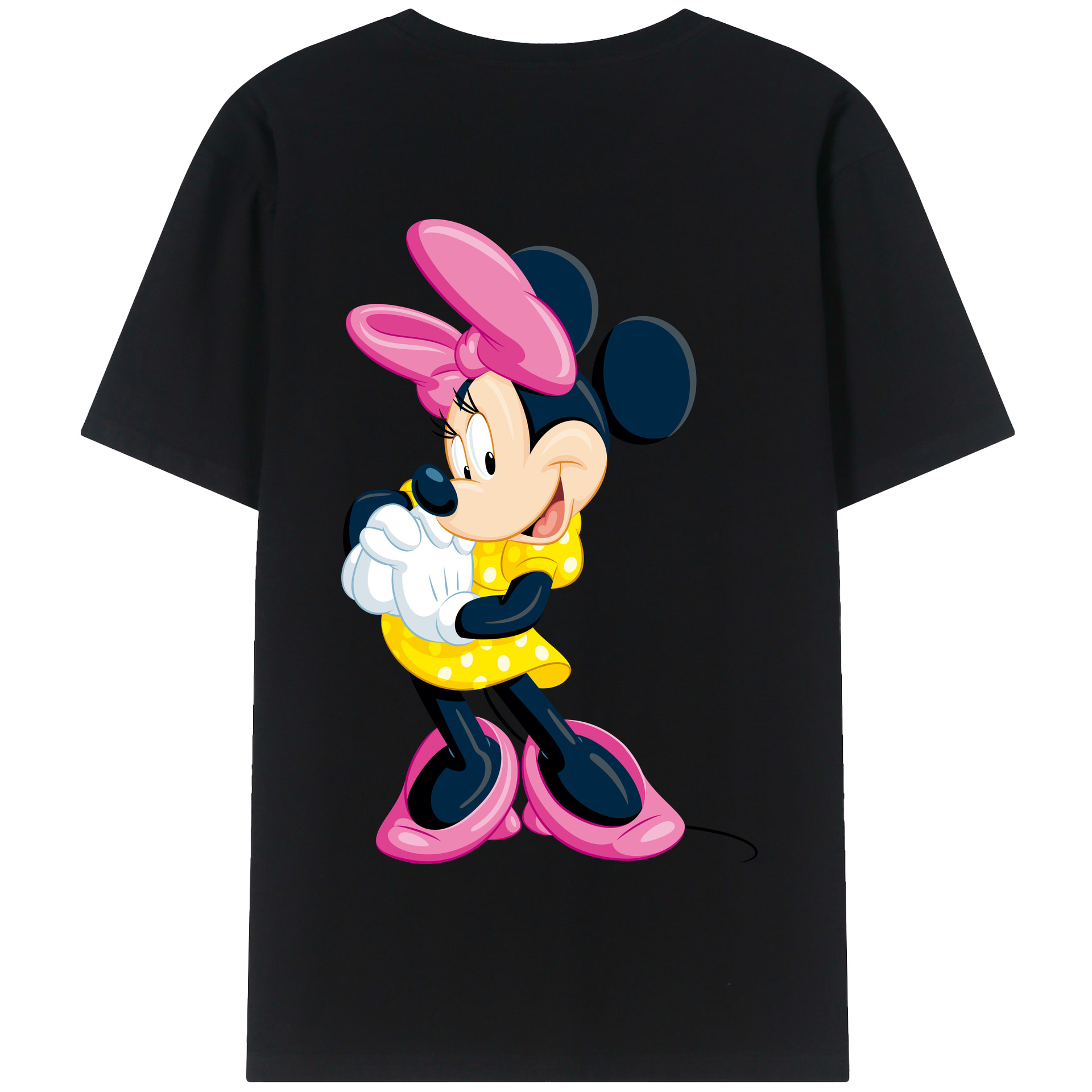 （画像用） ミッキーマウス Mickey Mouse 綿100％半袖Tシャツ（背面プリント）