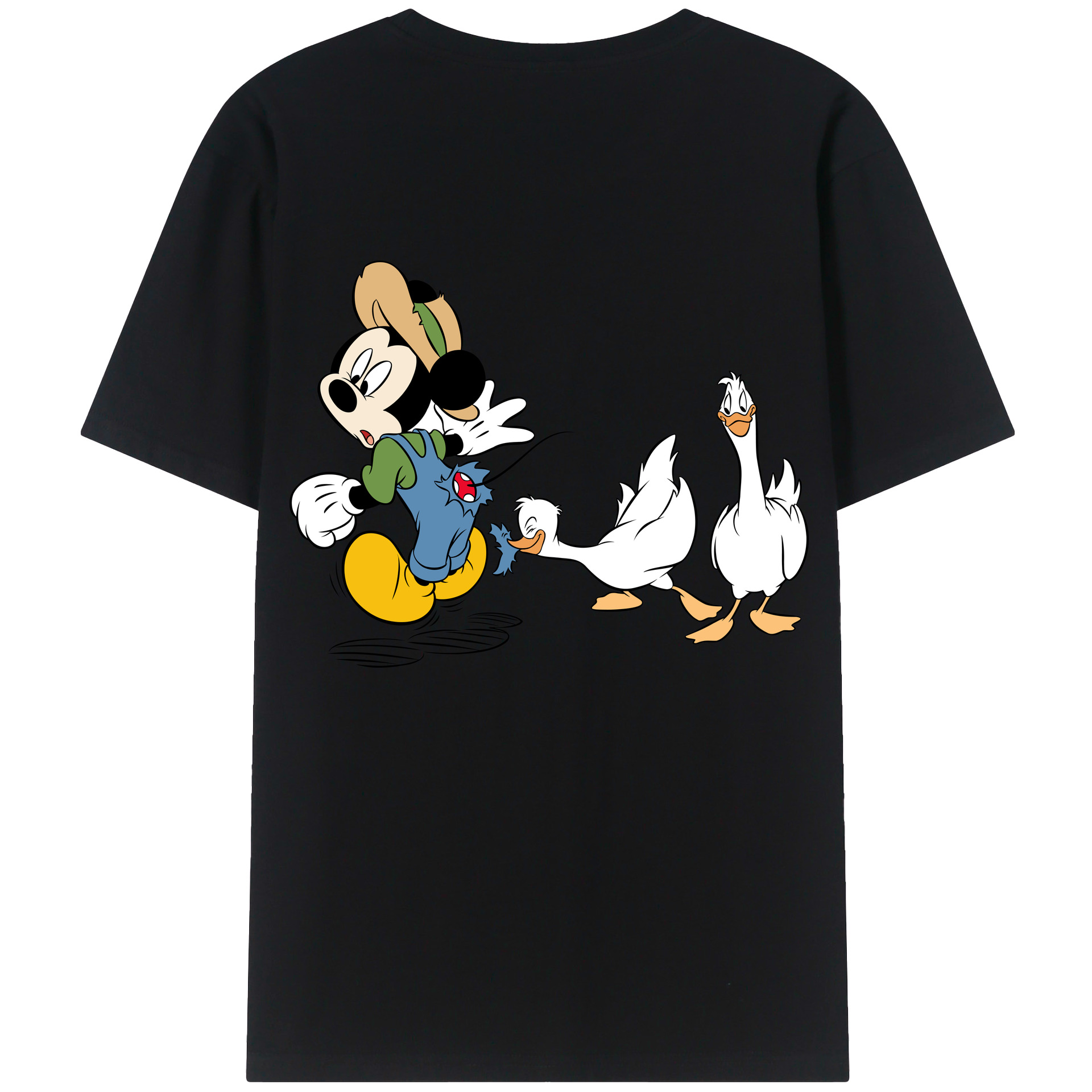 （画像用） ミッキーマウス Mickey Mouse 綿100％半袖Tシャツ（背面プリント）
