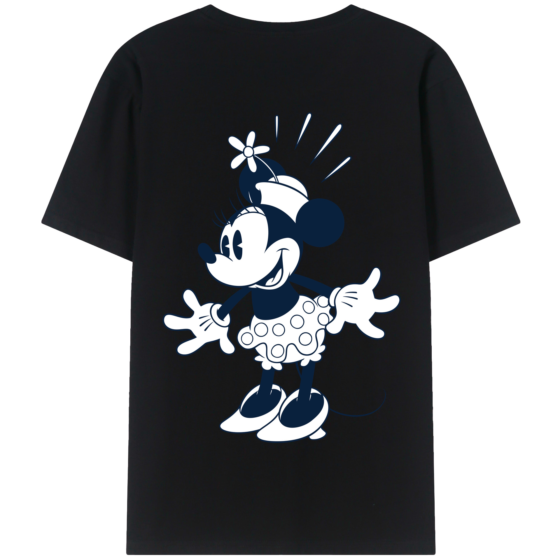 （画像用） ミッキーマウス Mickey Mouse 綿100％半袖Tシャツ（背面プリント）