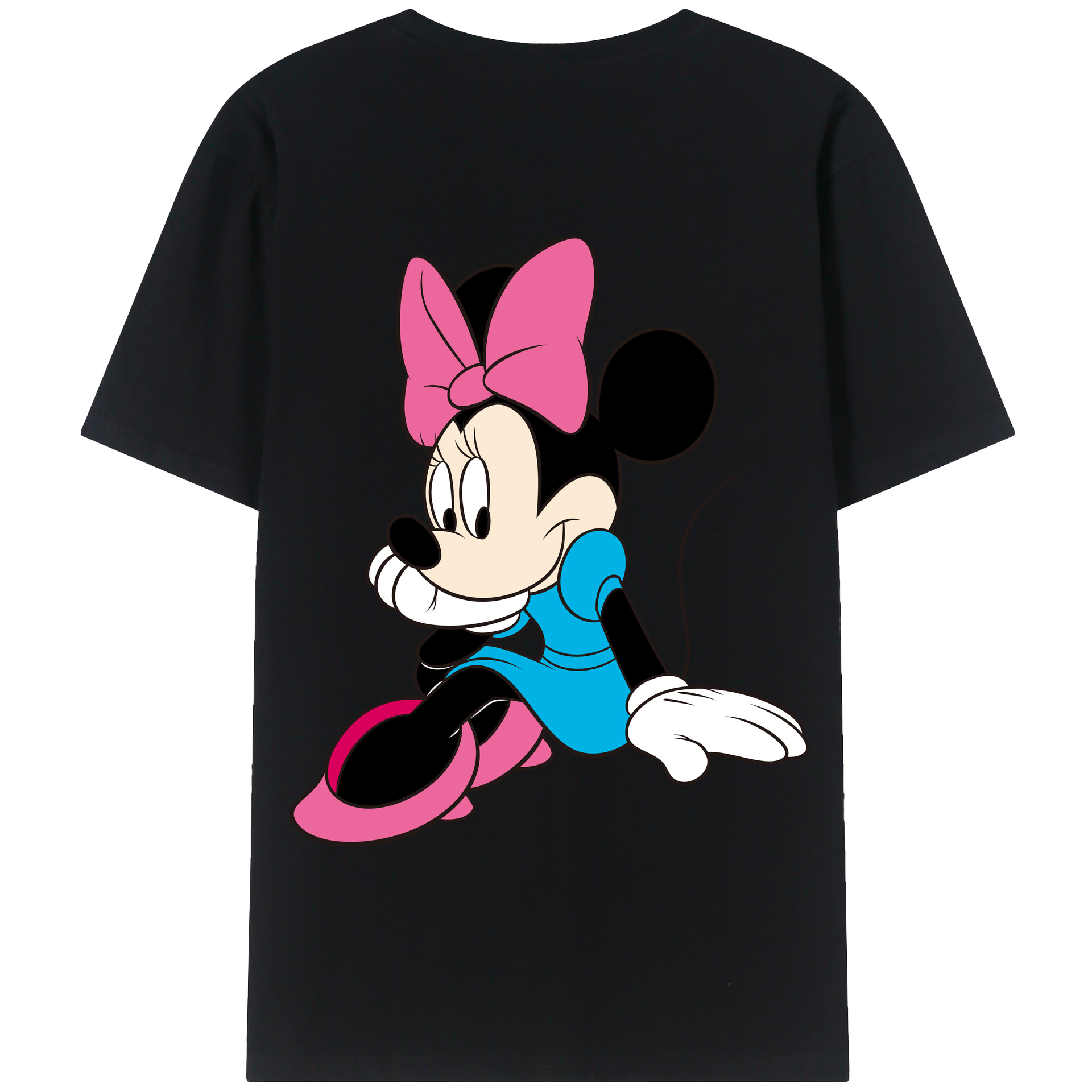 （画像用） ミッキーマウス Mickey Mouse 綿100％半袖Tシャツ（背面プリント）