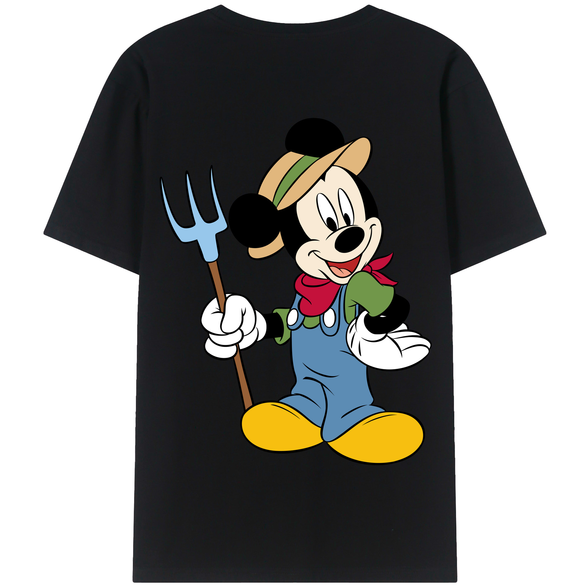 （画像用） ミッキーマウス Mickey Mouse 綿100％半袖Tシャツ（背面プリント）