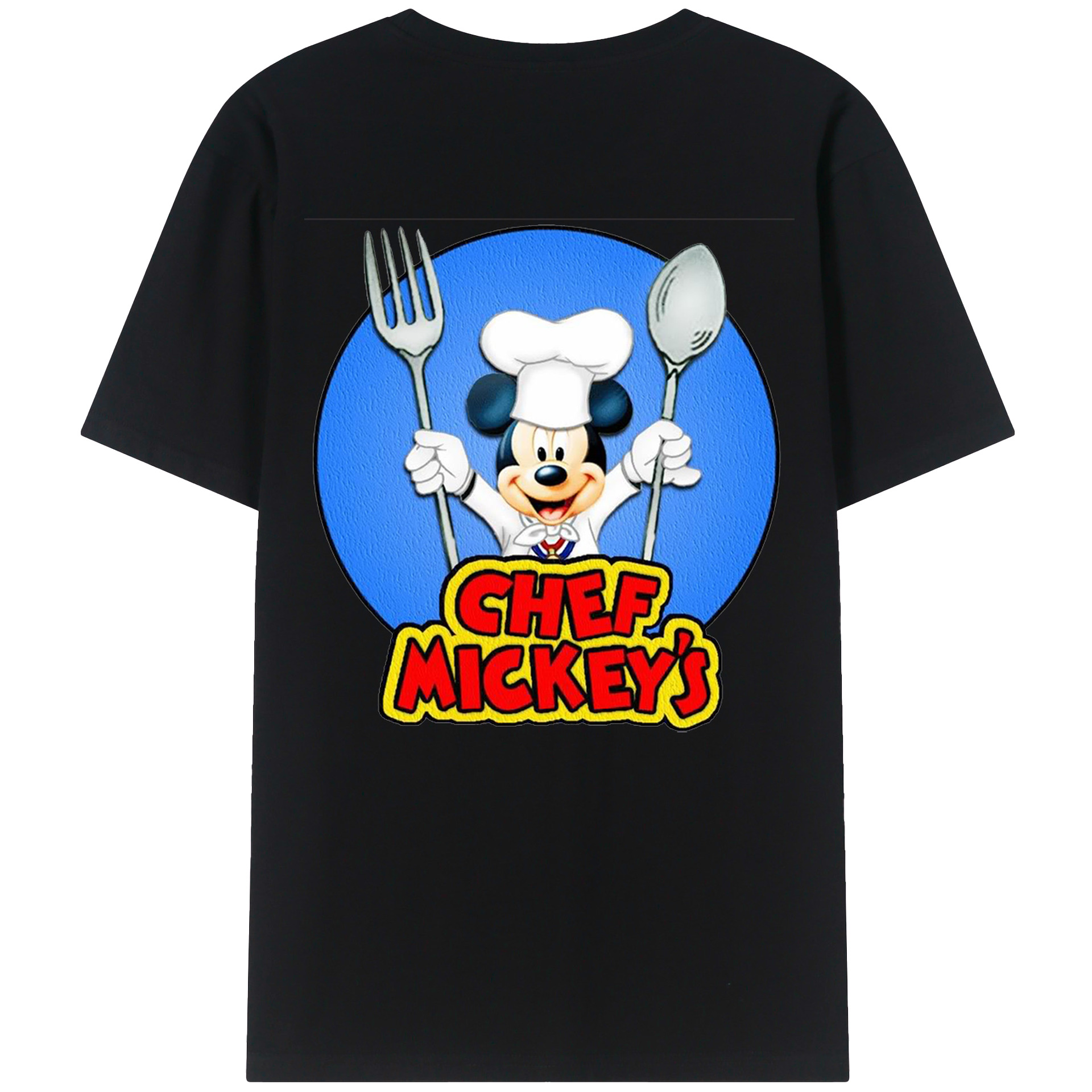 （画像用） ミッキーマウス Mickey Mouse 綿100％半袖Tシャツ（背面プリント）