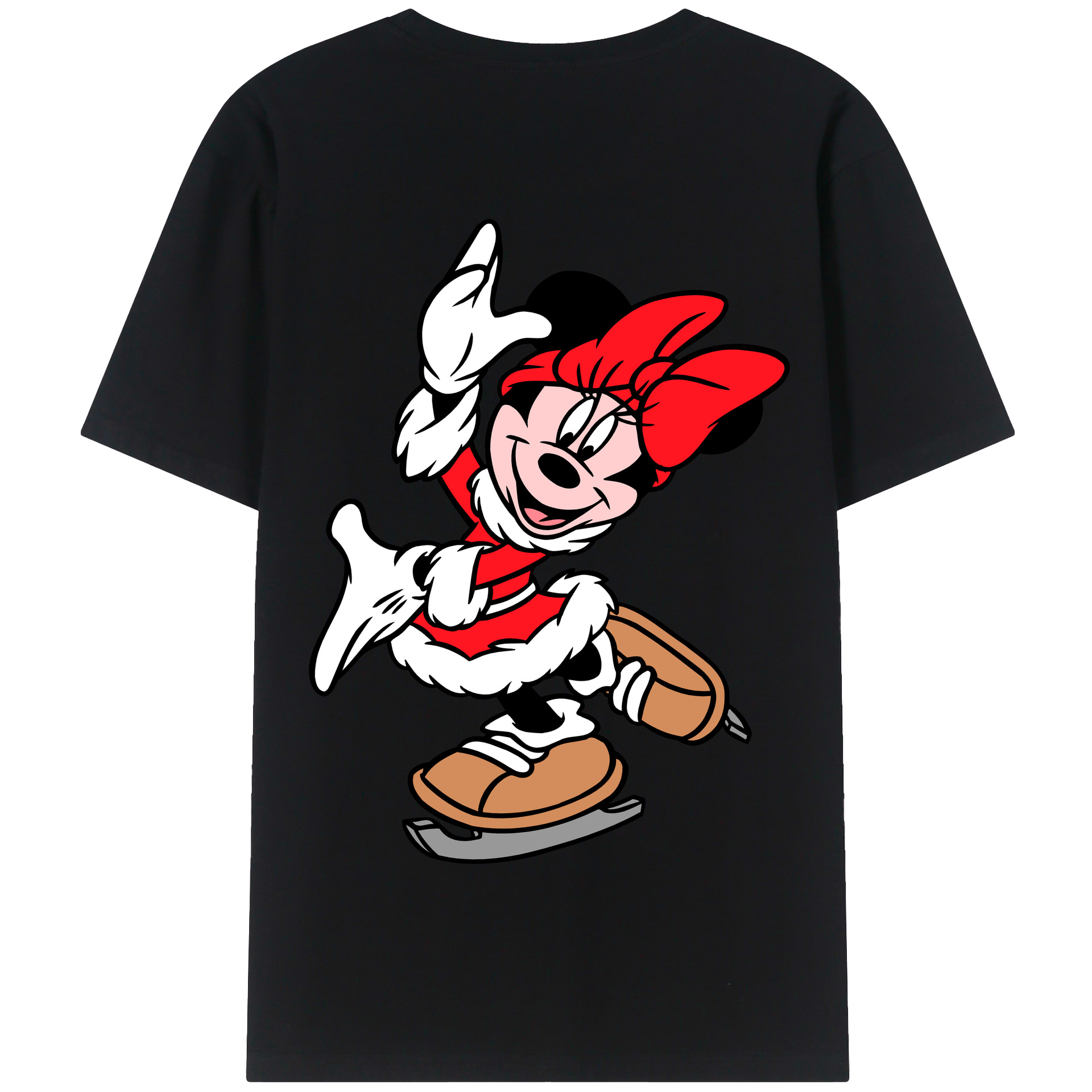 （画像用） ミッキーマウス Mickey Mouse 綿100％半袖Tシャツ（背面プリント）