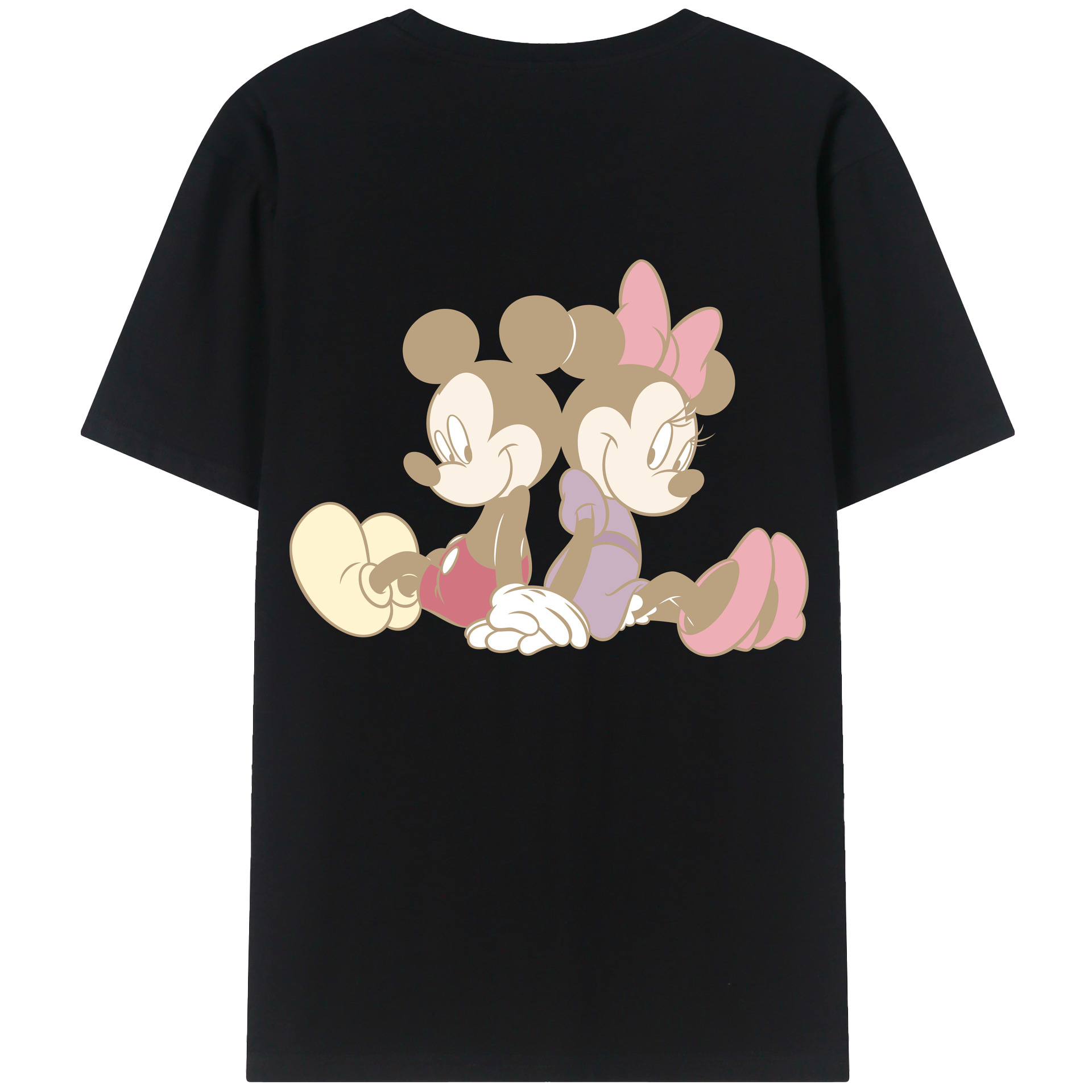 （画像用） ミッキーマウス Mickey Mouse 綿100％半袖Tシャツ（背面プリント）
