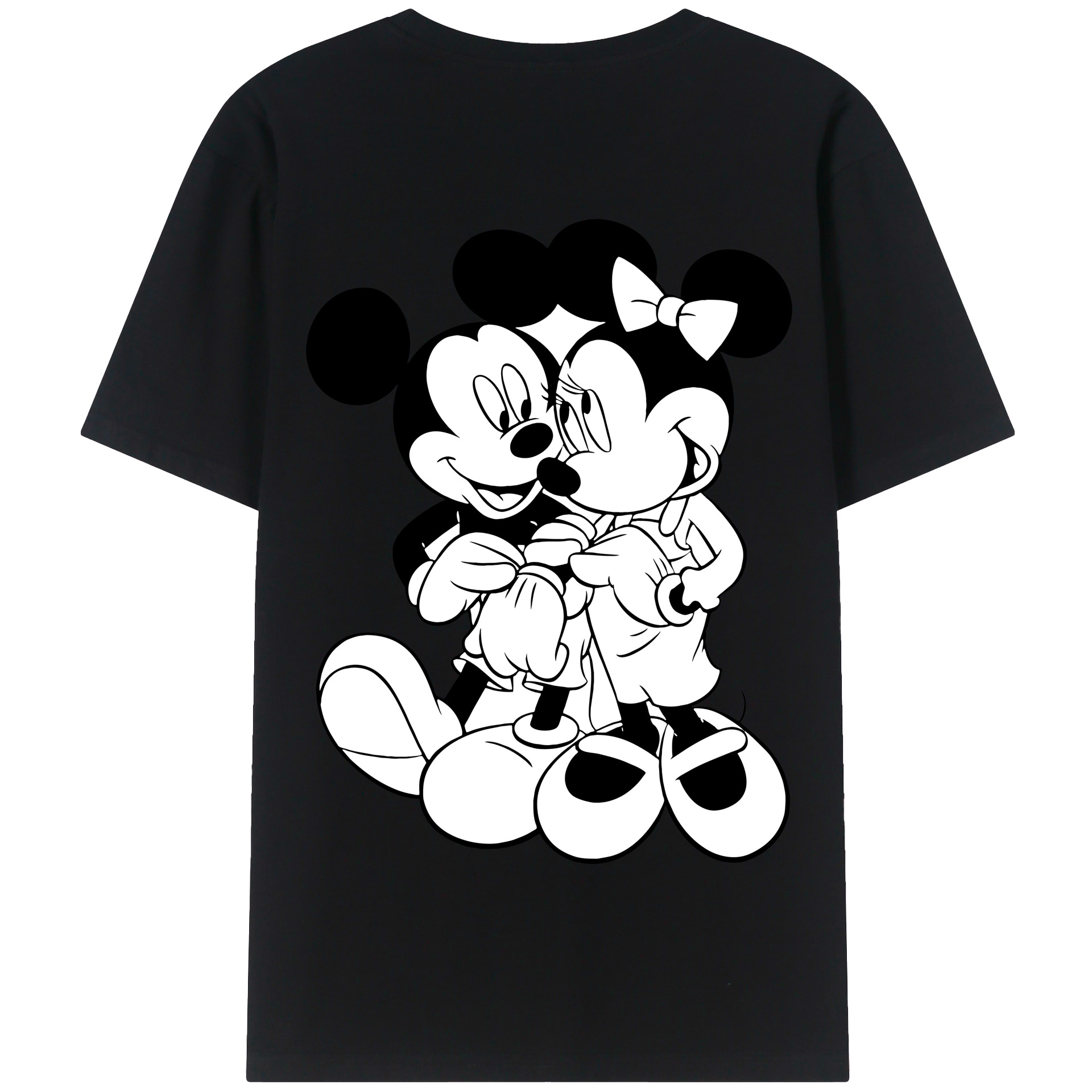（画像用） ミッキーマウス Mickey Mouse 綿100％半袖Tシャツ（背面プリント）