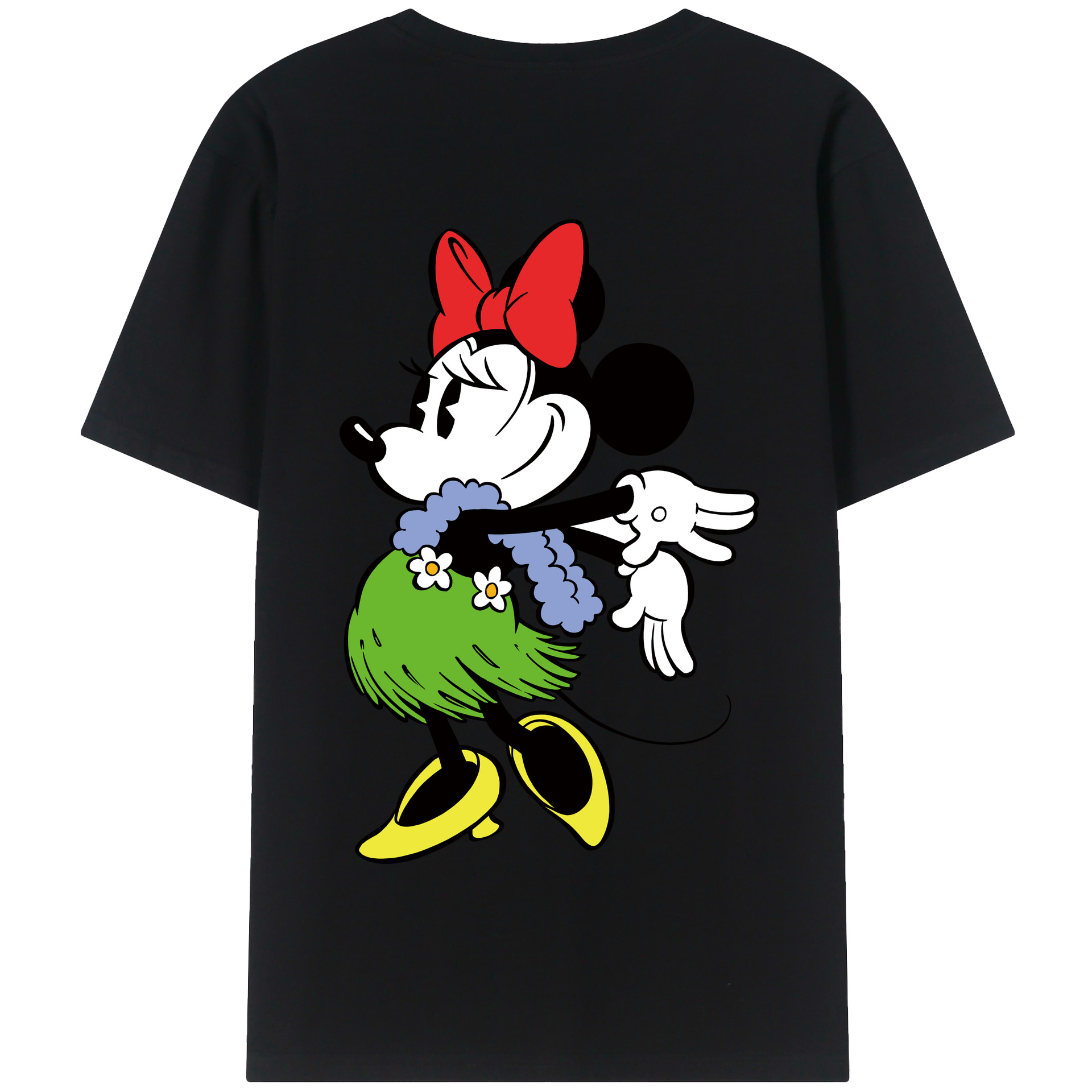 （画像用） ミッキーマウス Mickey Mouse 綿100％半袖Tシャツ（背面プリント）
