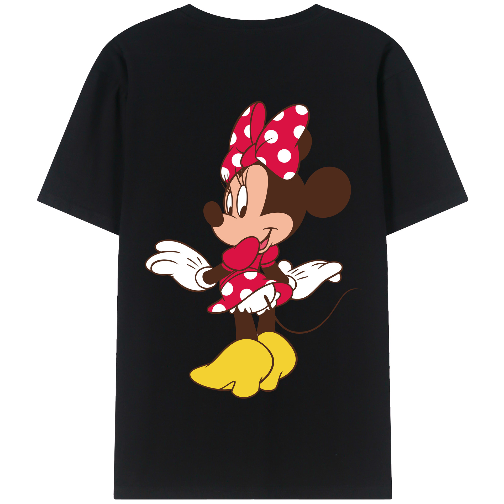 （画像用） ミッキーマウス Mickey Mouse 綿100％半袖Tシャツ（背面プリント）
